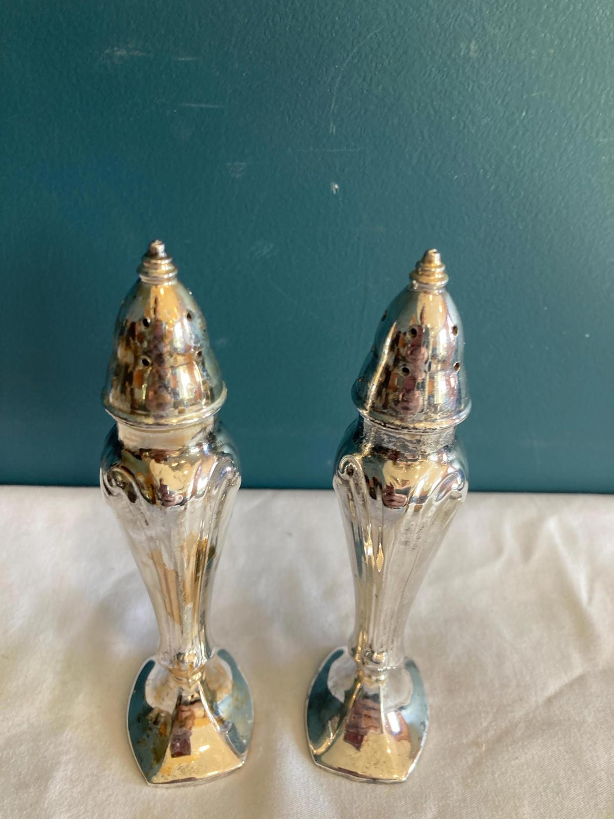 Vintage SPG Silver Salt & Pepper Shakers