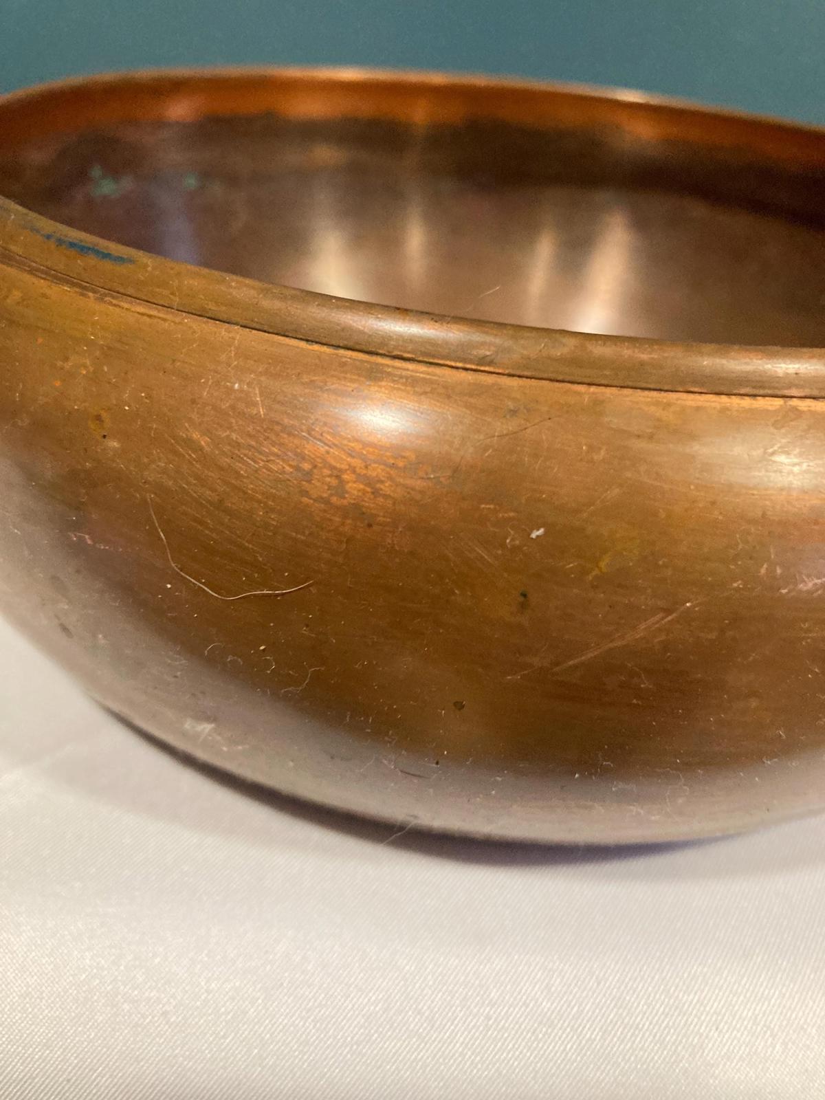 Vintage 7.5” Copper Planter