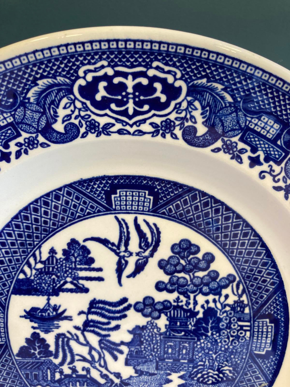 Royal China Willow Ware Blue & White Ironstone Plate – Vintage Finds