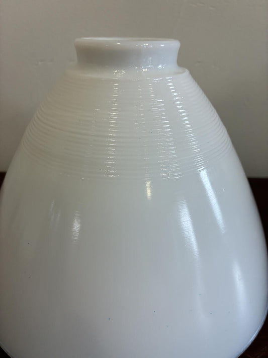 Vintage Milk Glass Lamp Shade White Ribbed Cone Light Shade Replacement Globe