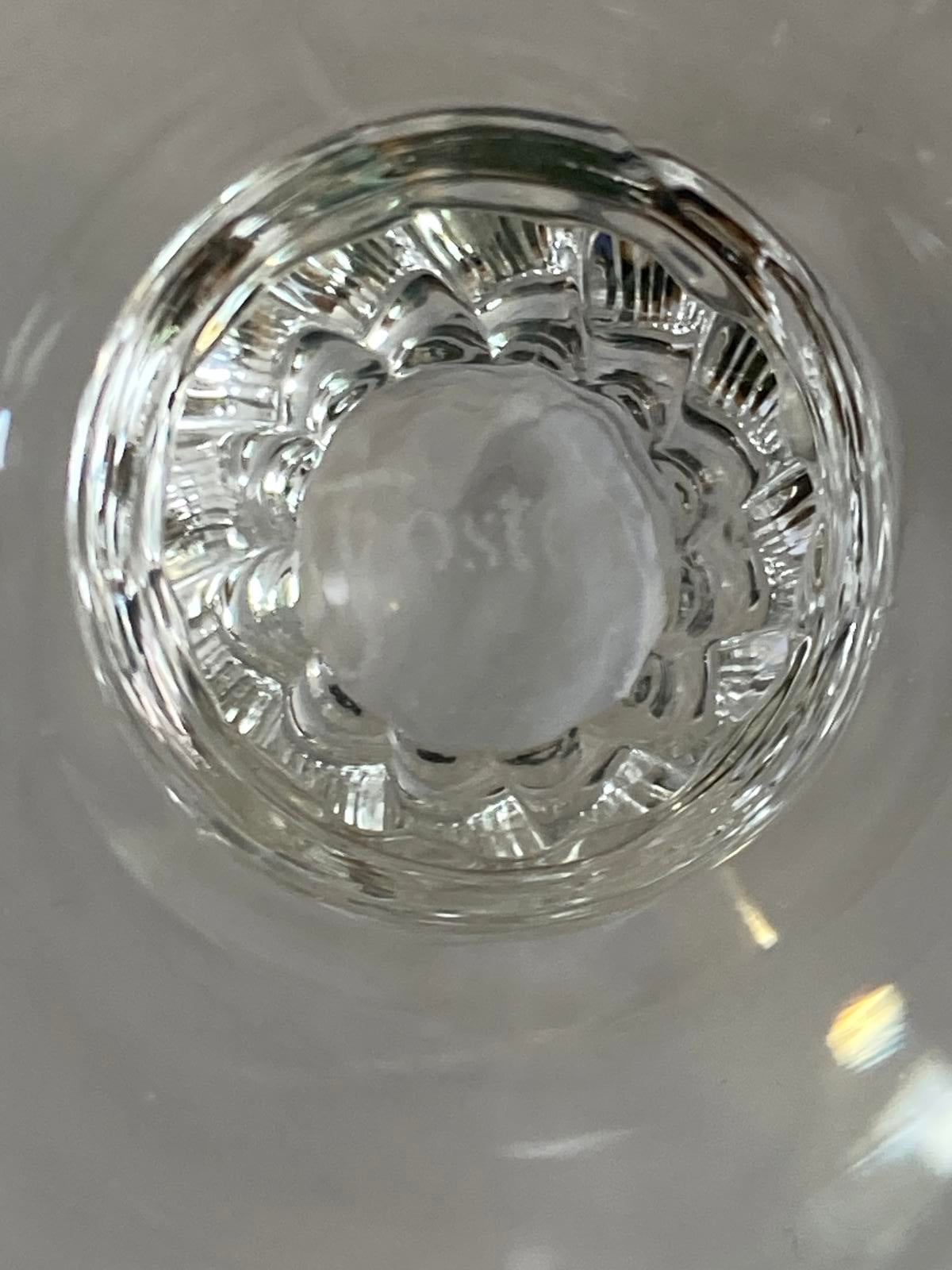 Vintage Fostoria Wedding Ring Glasses Set of 8, Platinum Rim Elegant Stemware