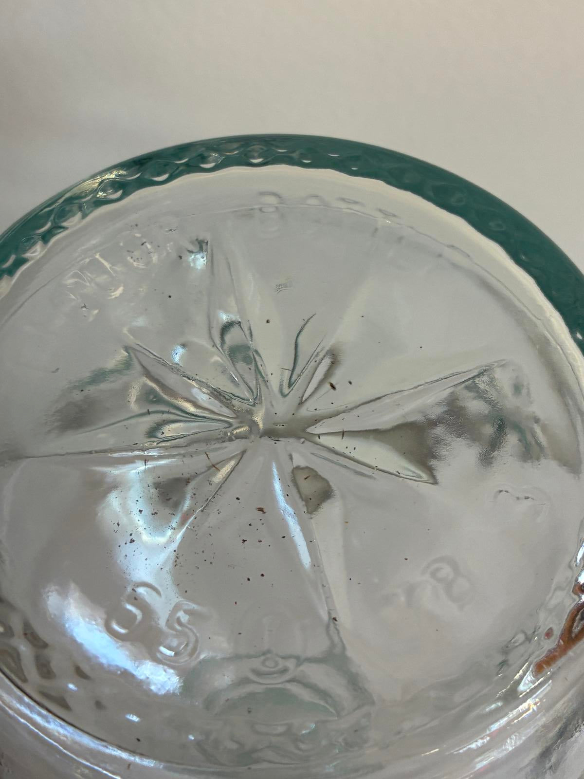 Vintage Cut Glass Decanter with Stopper Starburst Pattern Vintage Finds