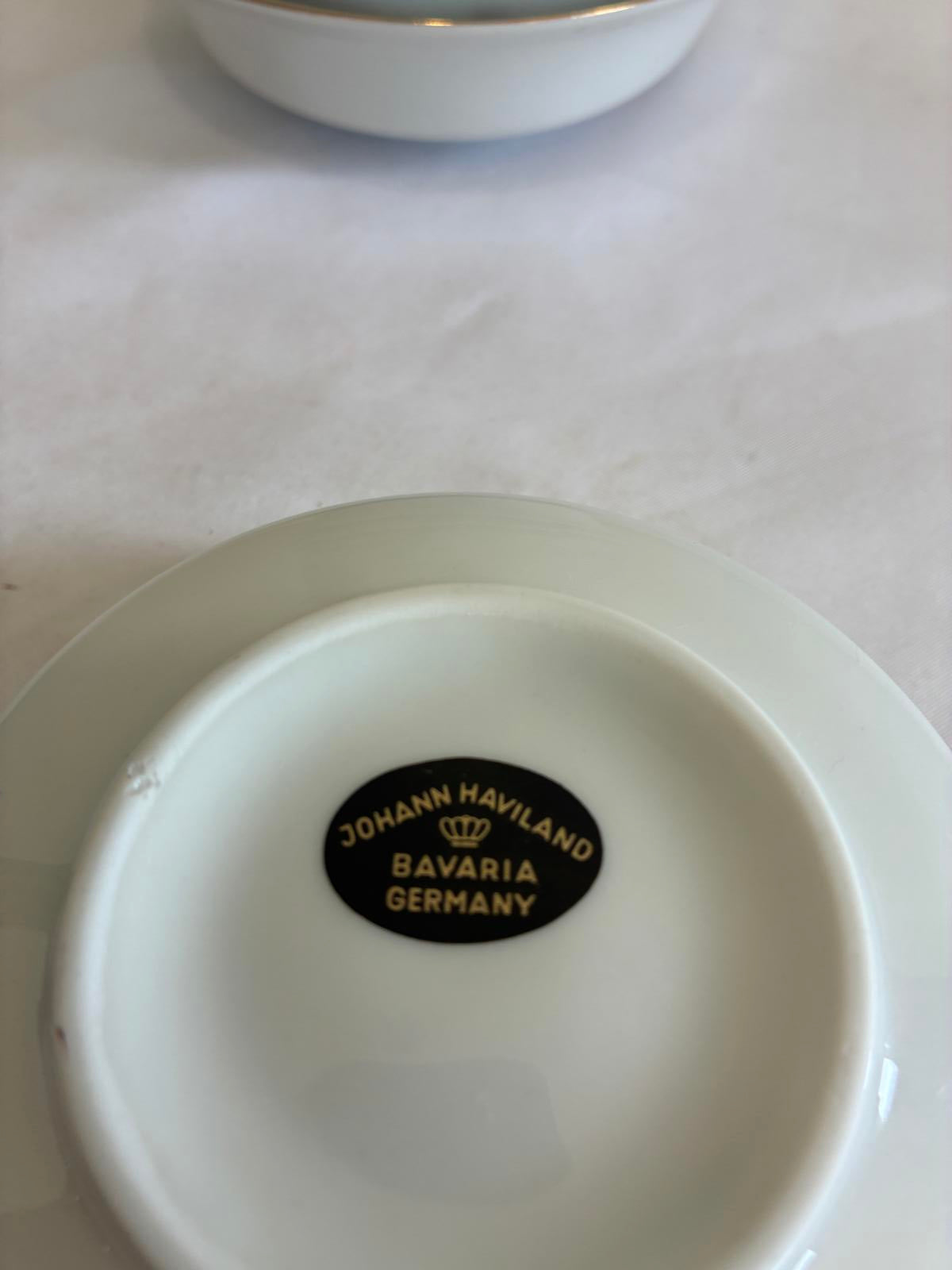 Set of 12 Johann Haviland Sweetheart Rose Bowls, Bavaria Germany Floral China