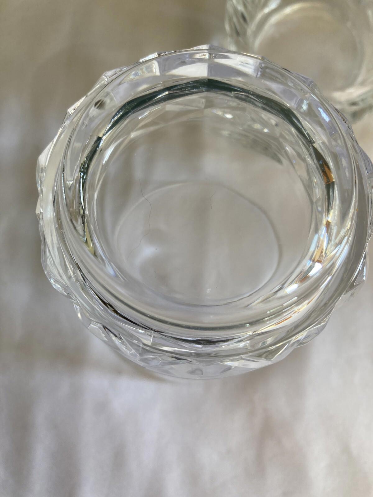 Set of 4 Cristal D'Arques Lowball Crystal Glasses