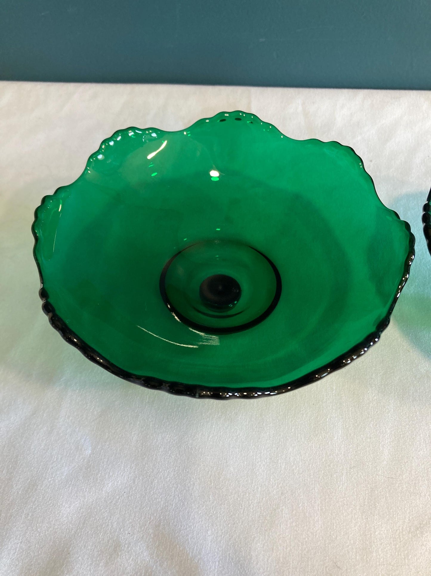 Vintage Farber Brothers Krome Kraft Candleholder Inserts, Set of 2