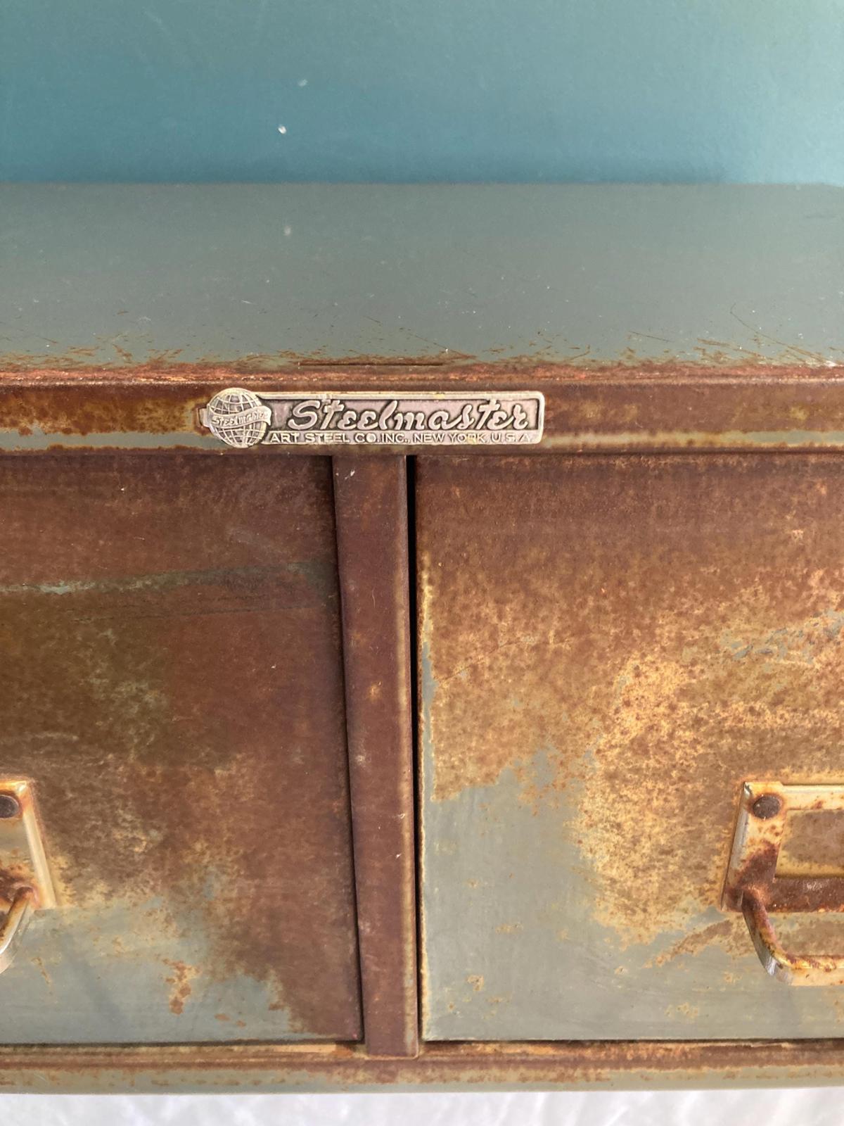 Mid-Century Steelmaster Index Card Filing Drawer Cabinet
