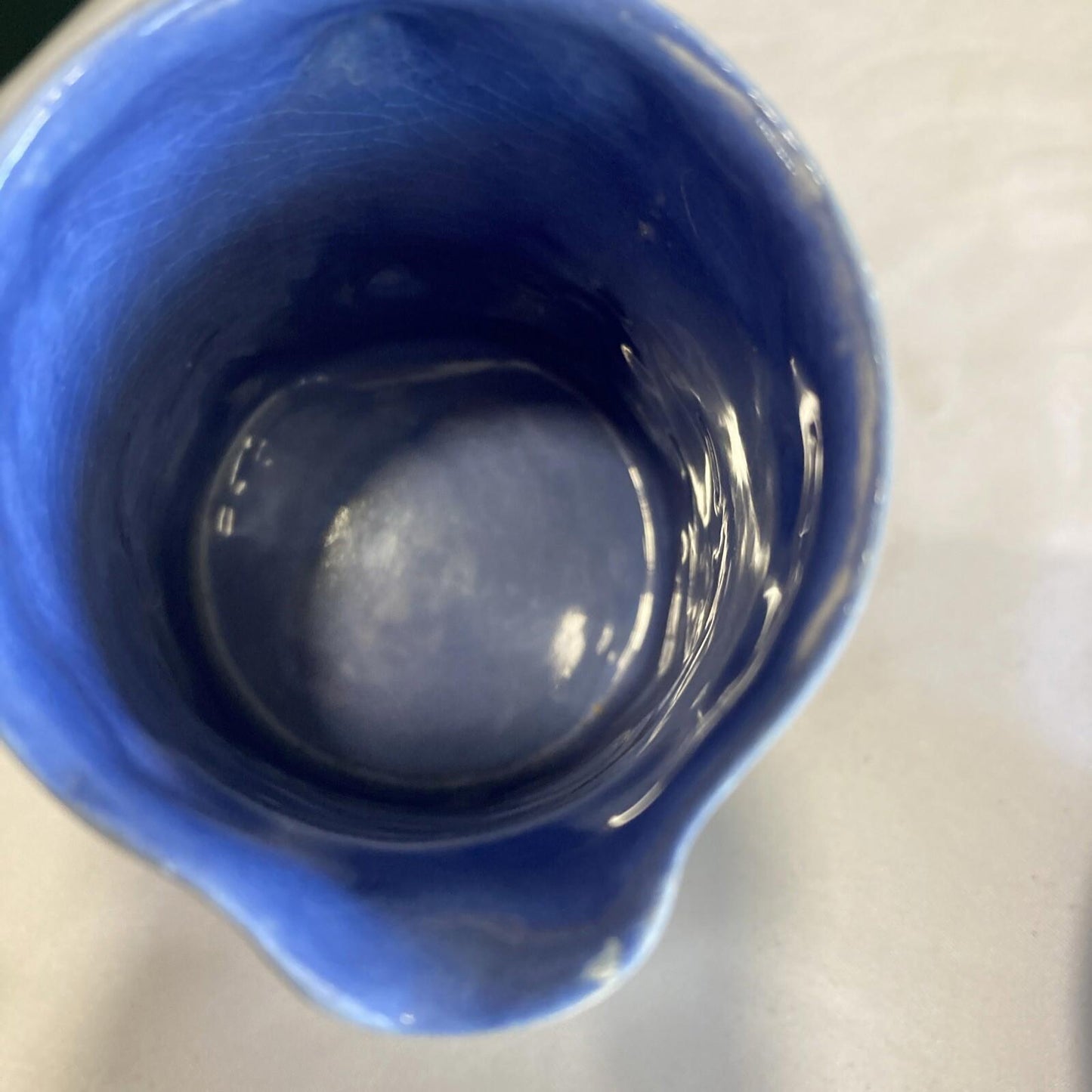 Vintage Blue Jasperware Creamer & Bowl Set –Classic Greek Relief Made in England