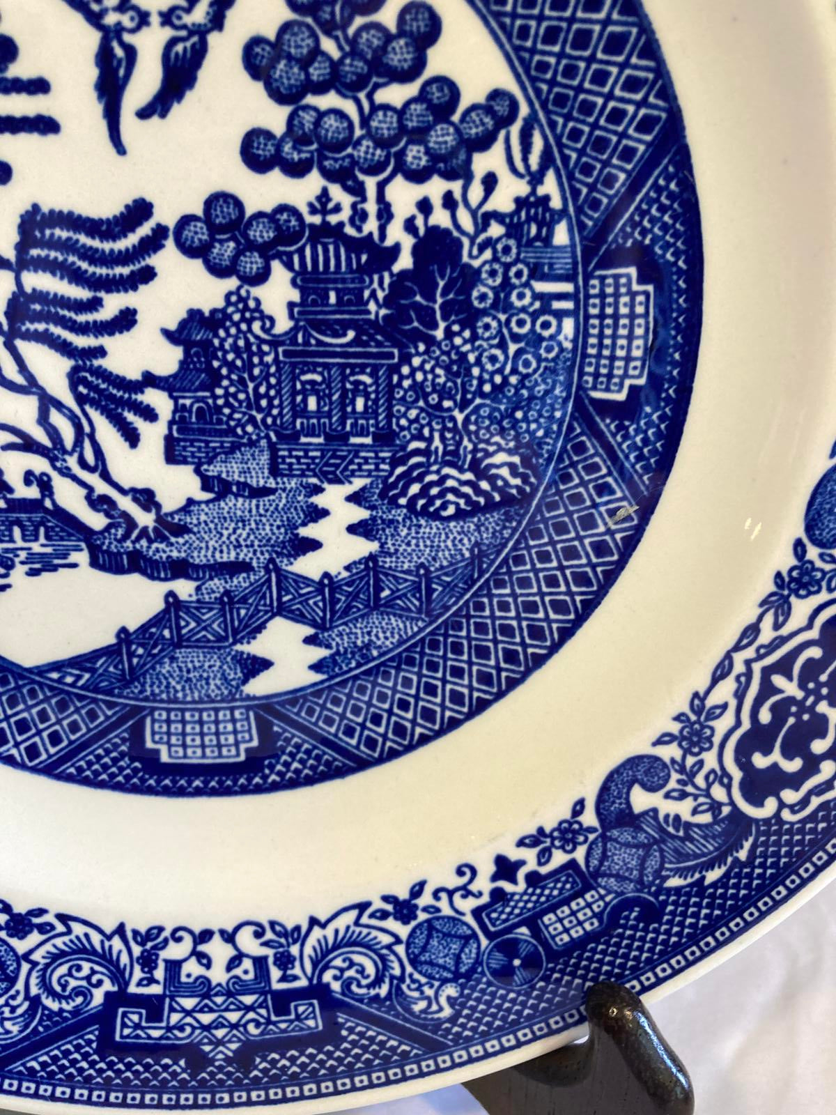 Royal China Willow Ware Blue & White Ironstone Plate – Vintage Finds