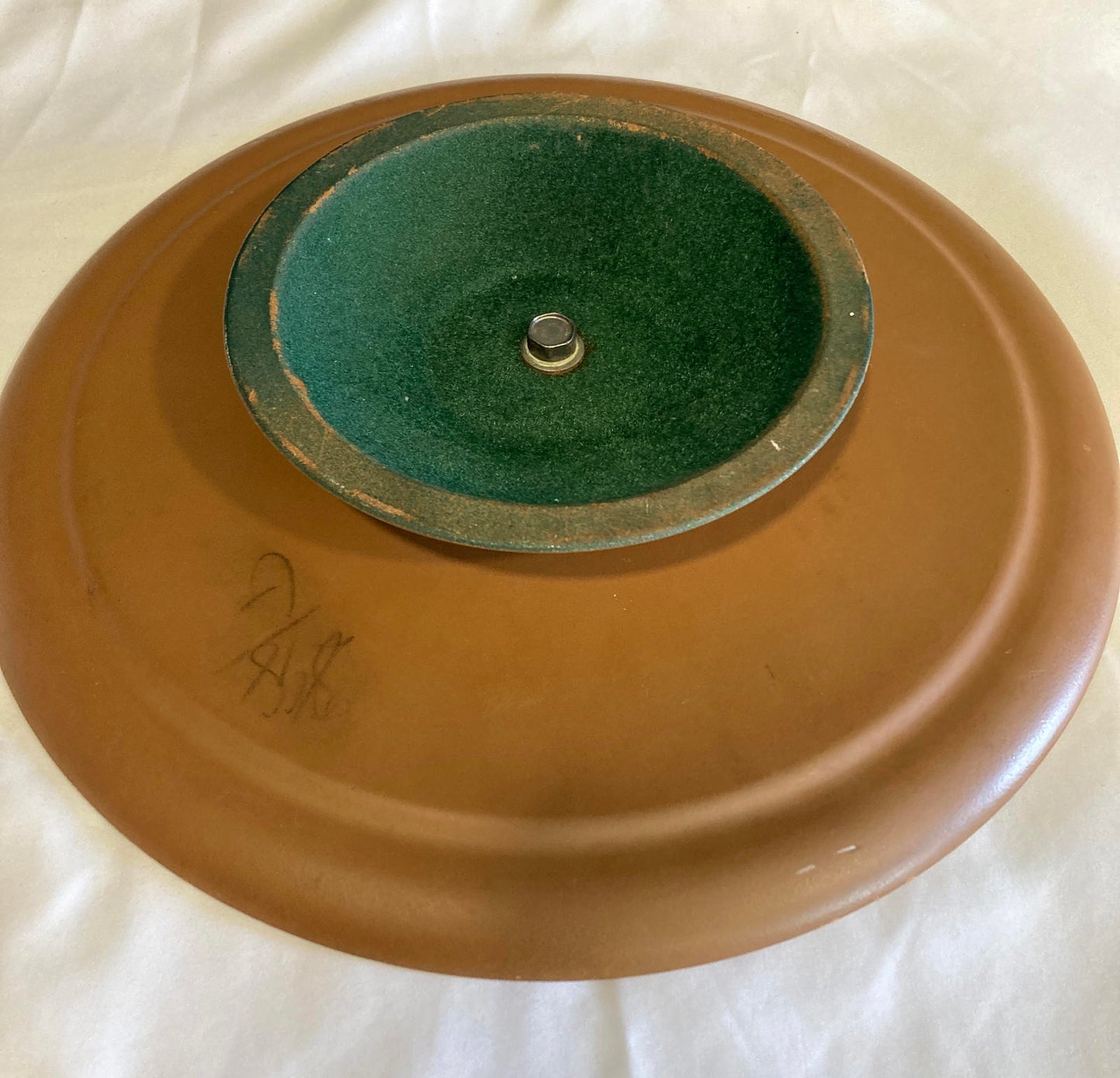 Vintage Oak Veneer Lazy Susan or Turntable