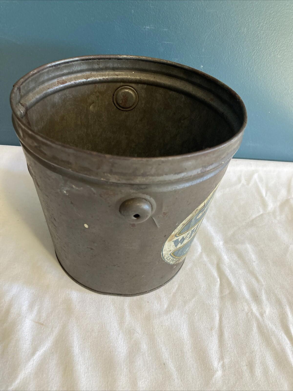 Vintage Armour's White Cloud Shortening Can – 4 Lb Metal Bucket