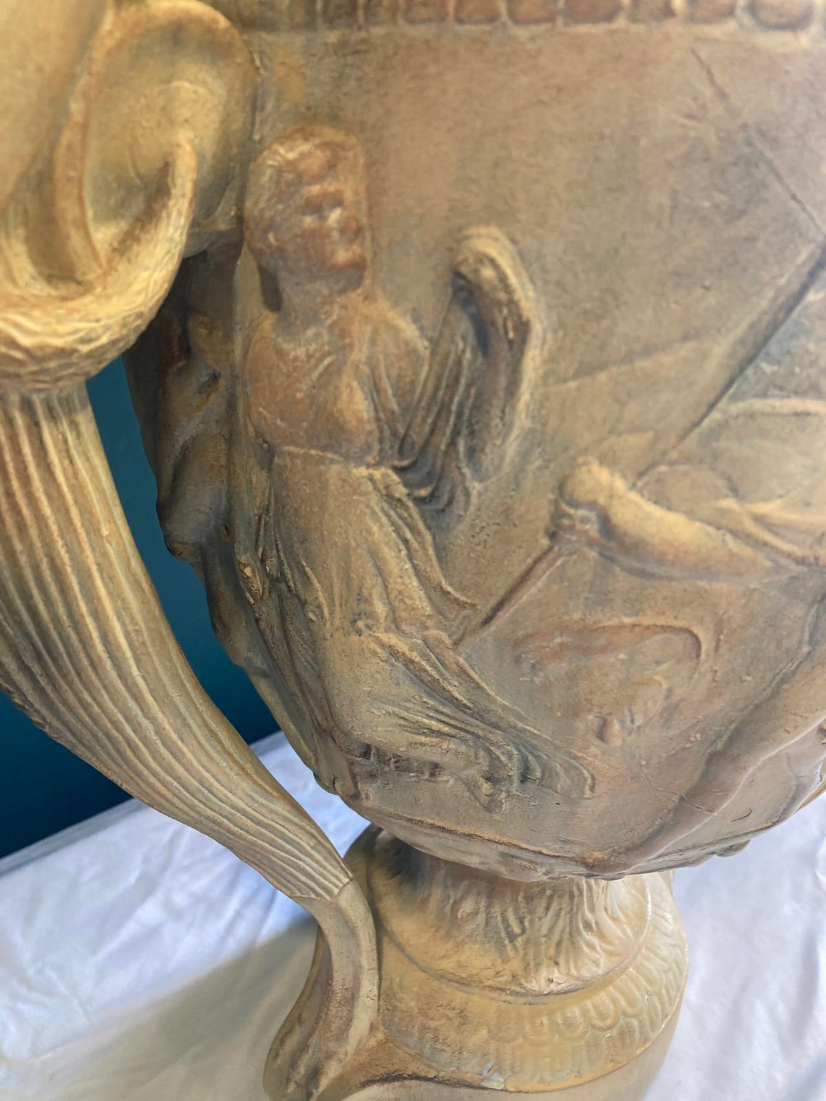 Alva Museum Relicas Townley Vase -Large Neoclassical Urn With Sculptural Handles