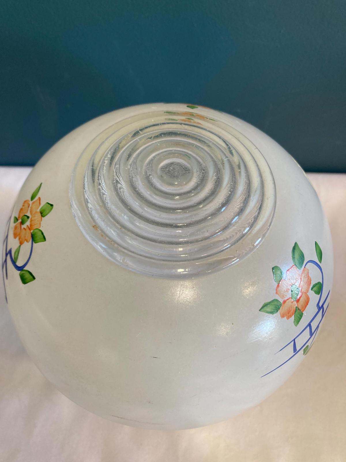 Vintage Light Sconce with Painted Details