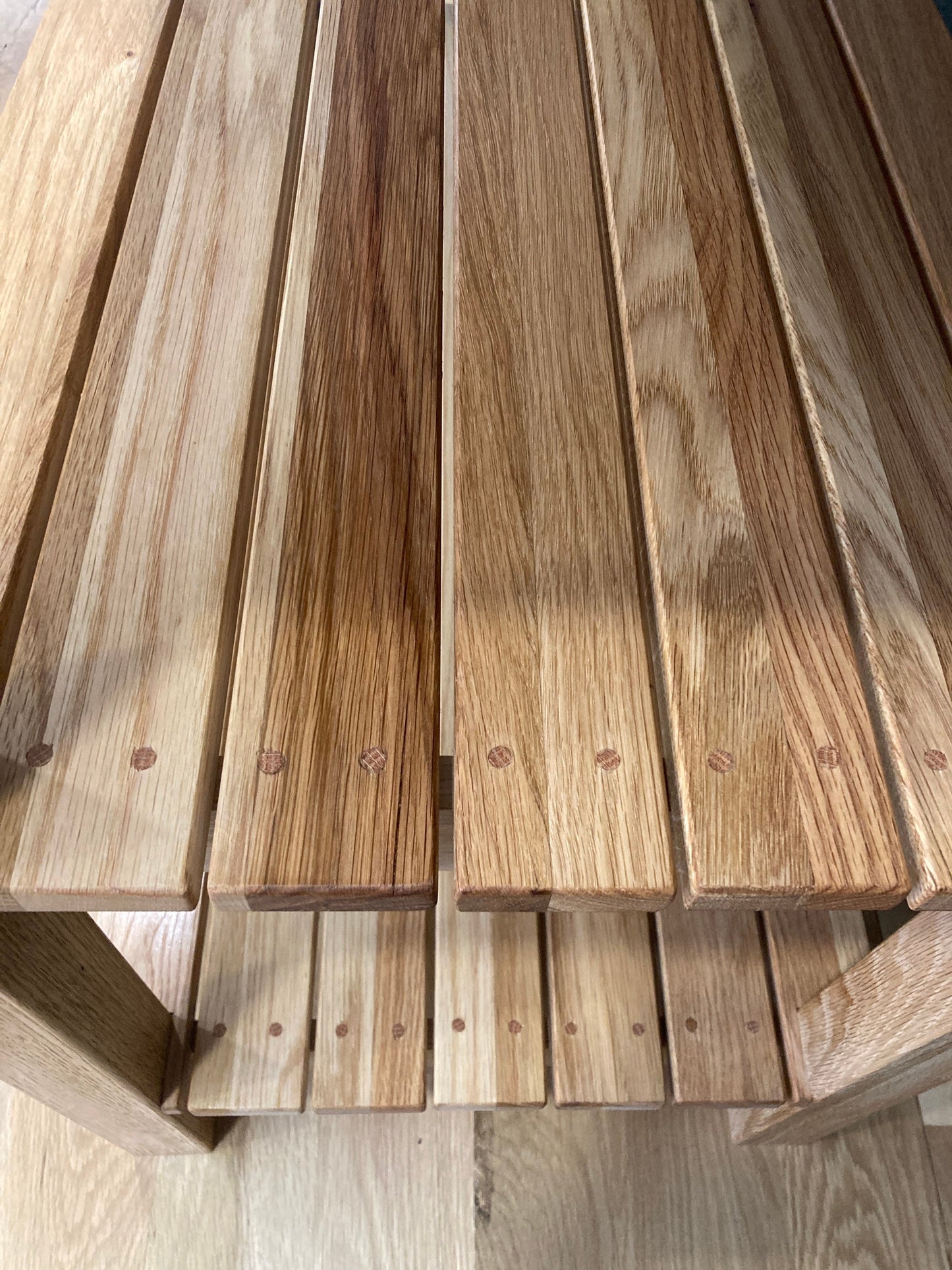 Solid Oak Butcher Block Kitchen Island