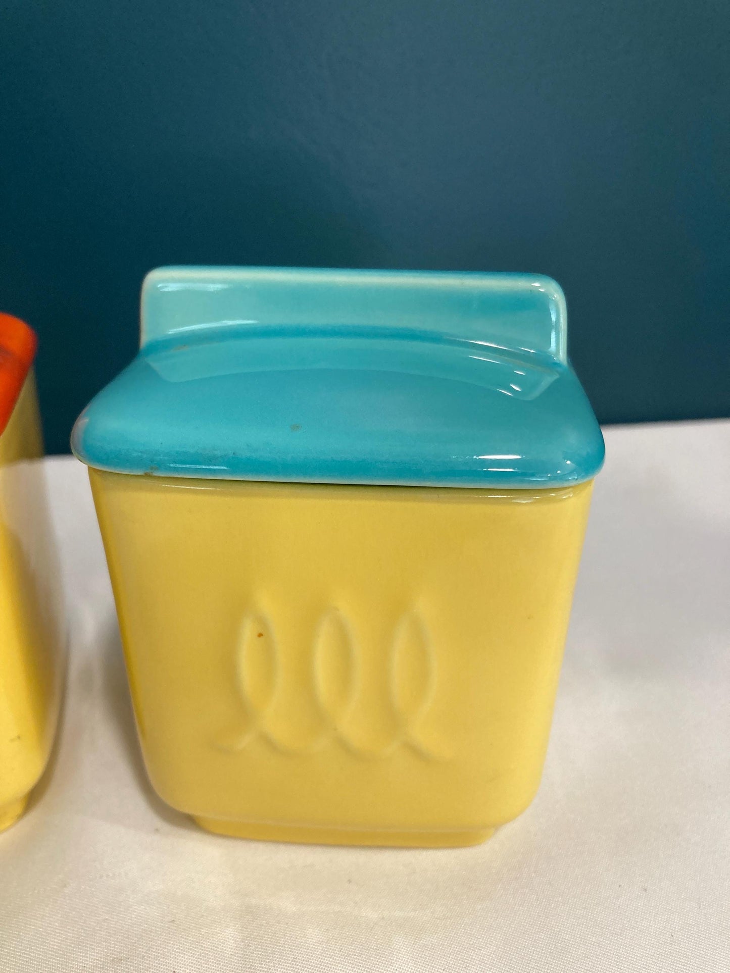 Vintage Franciscan Pottery Jam Jars, Set of 2
