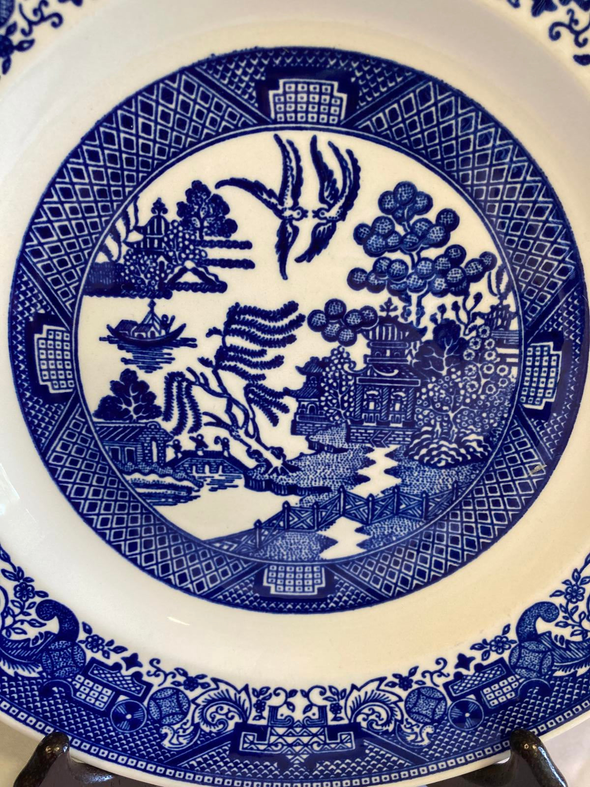 Royal China Willow Ware Blue & White Ironstone Plate – Vintage Finds