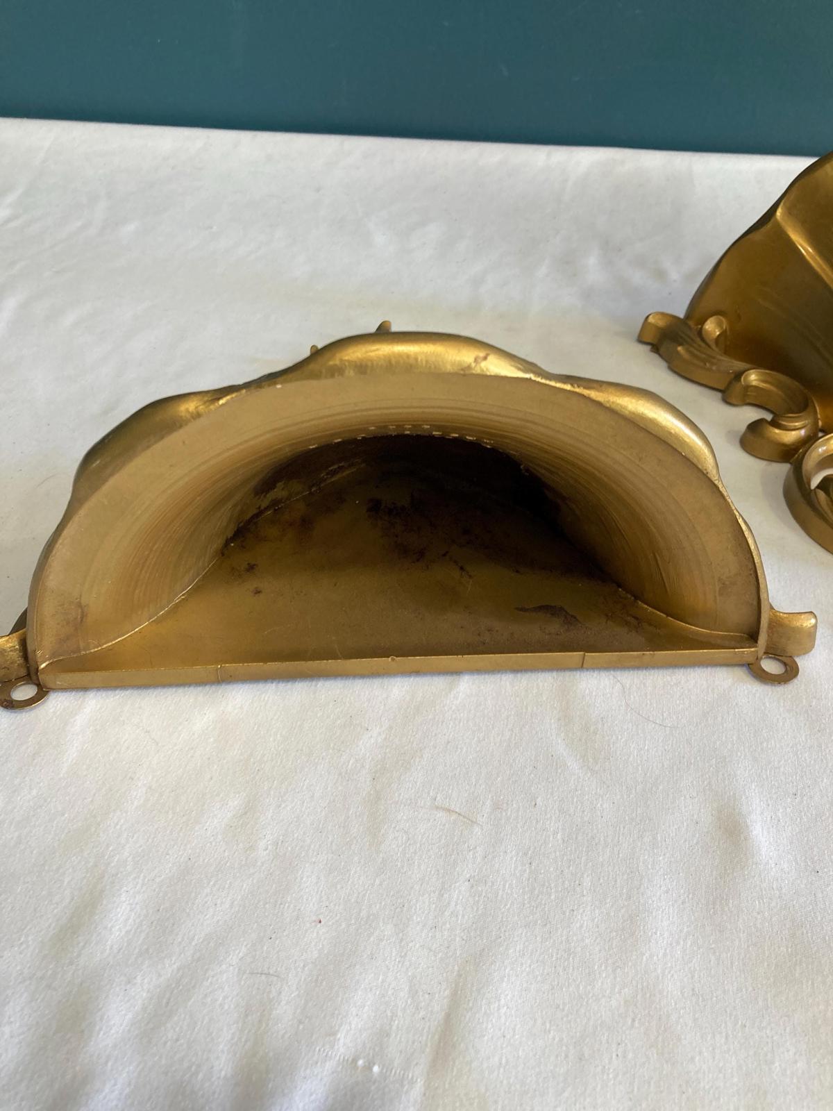 1960’s Dart Homco Gold Wall Pockets