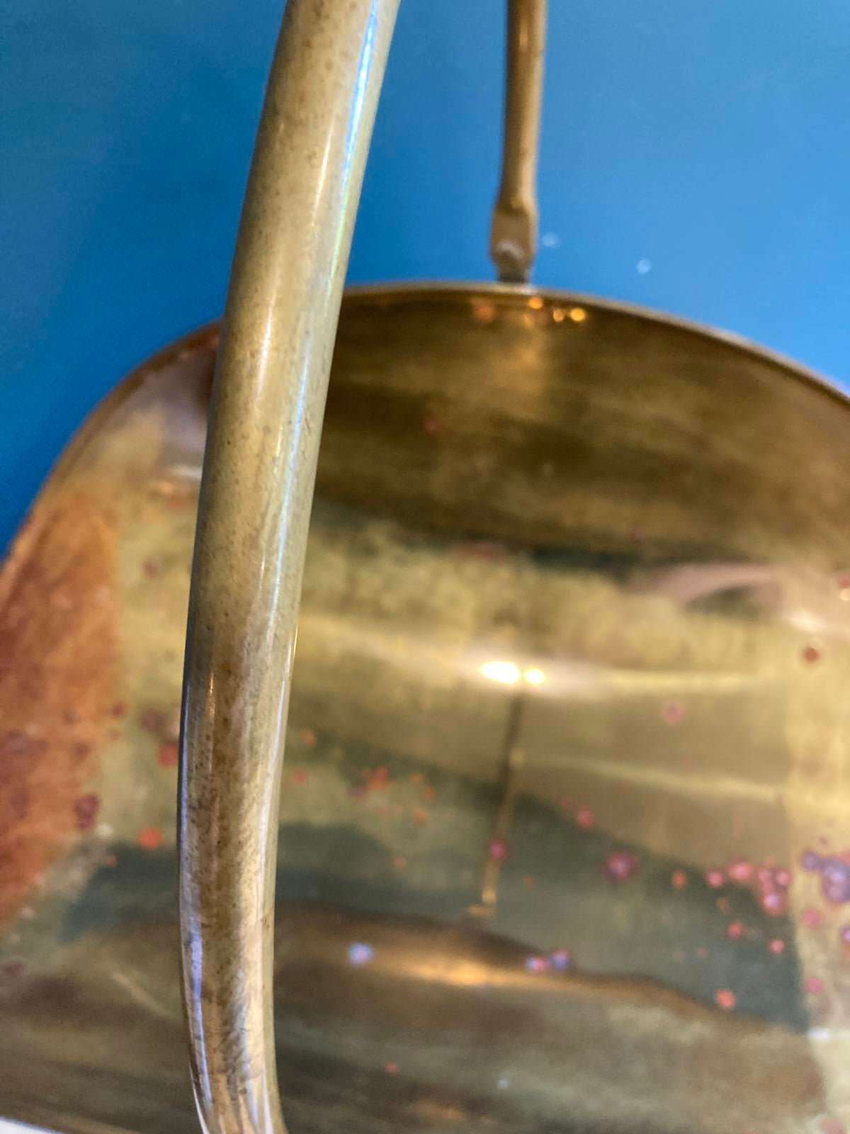 Brass Log Holder with Claw Feet and Handle