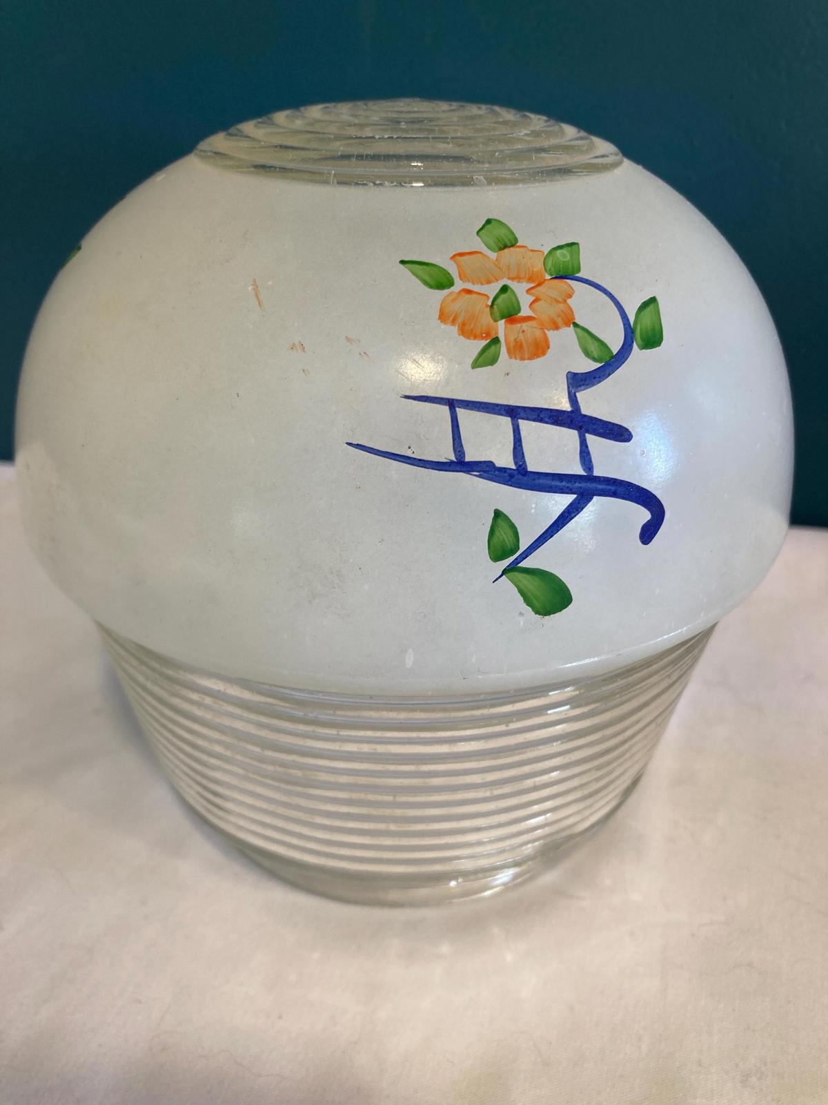 Vintage Light Sconce with Painted Details