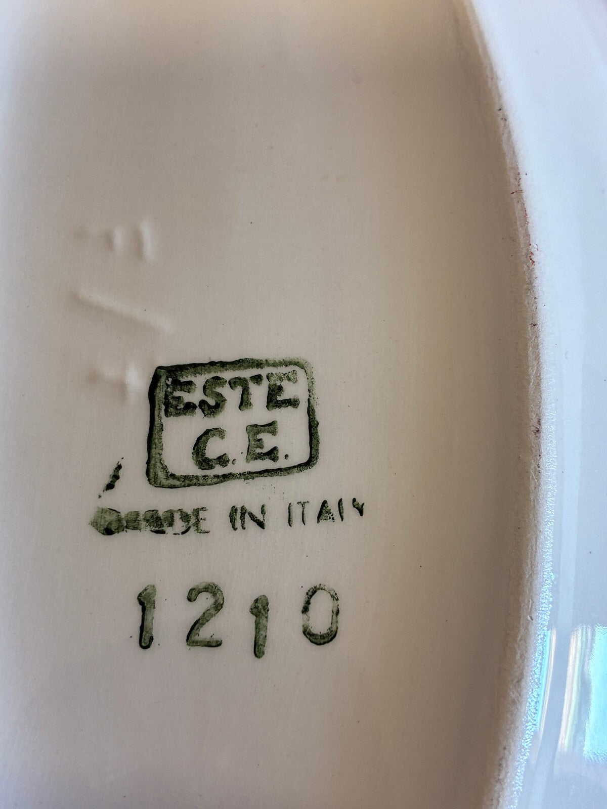 Vintage Este Ceramiche Italy White Oyster Shaped Dish | Italian Pottery