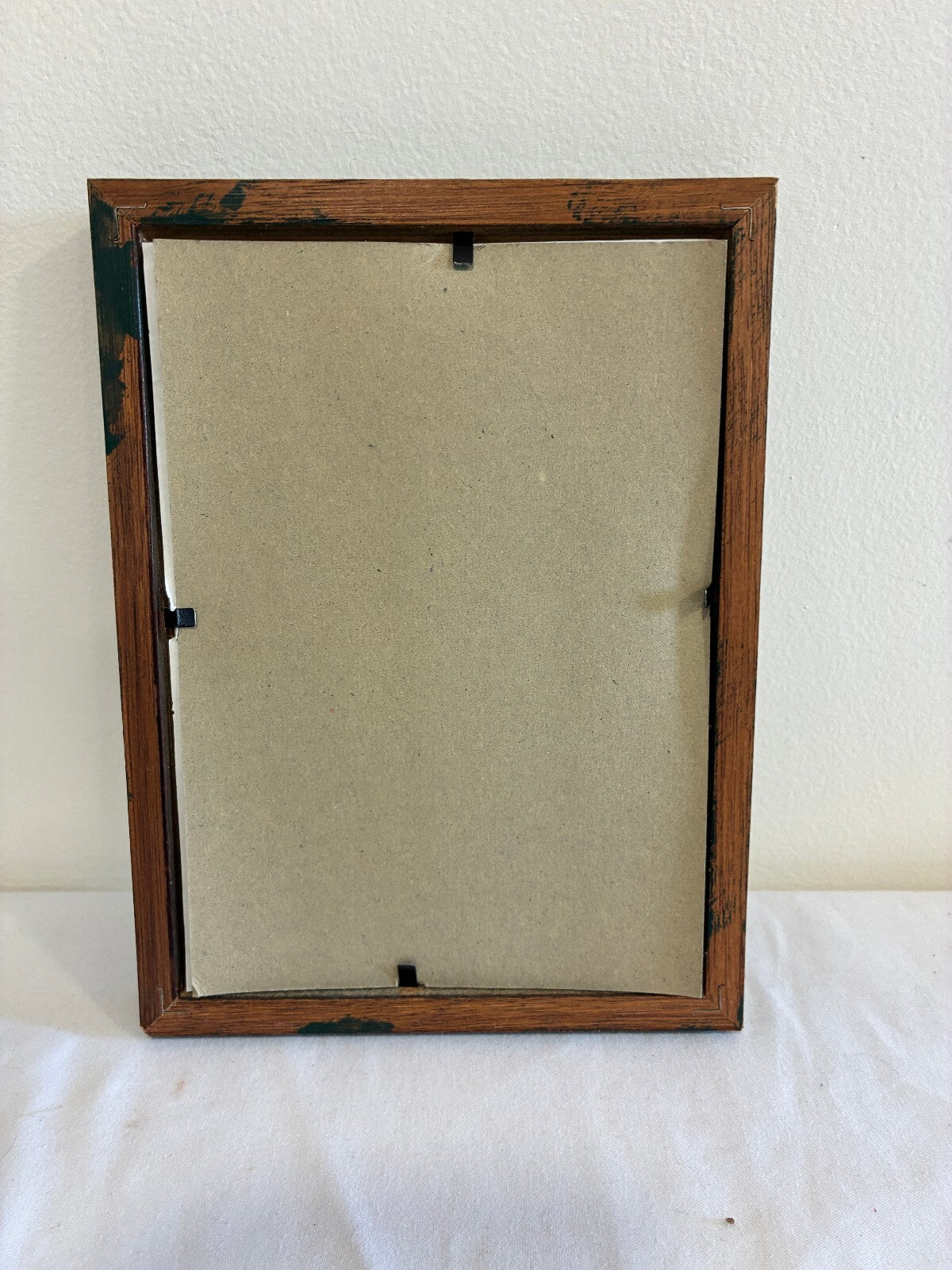 Vintage Signed Chicken Photograph in Wood Frame | Farmhouse Wall Art
