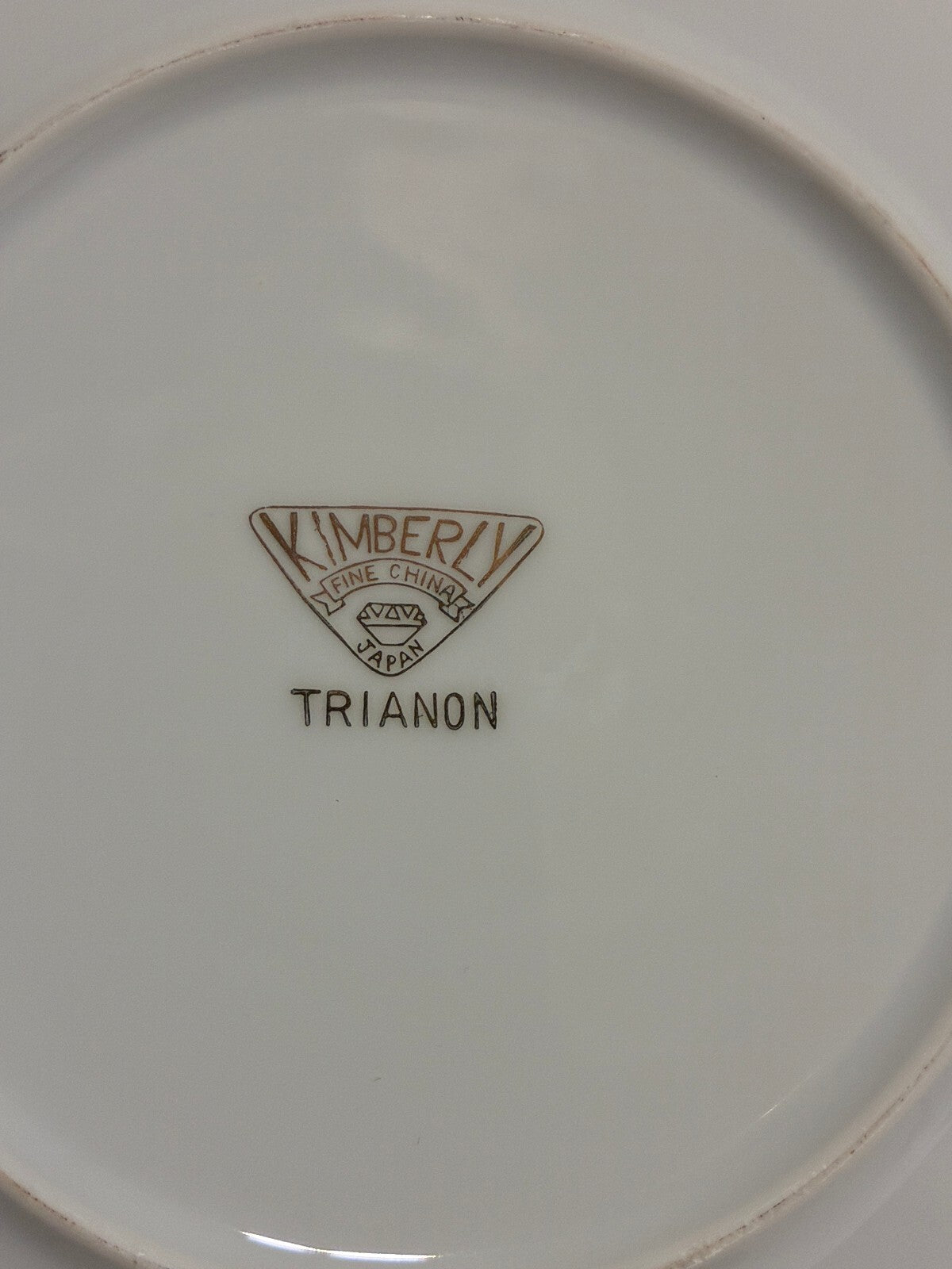 12 Vintage Kimberly Fine China Trianon Bread Plates, Platinum Trim, Japan