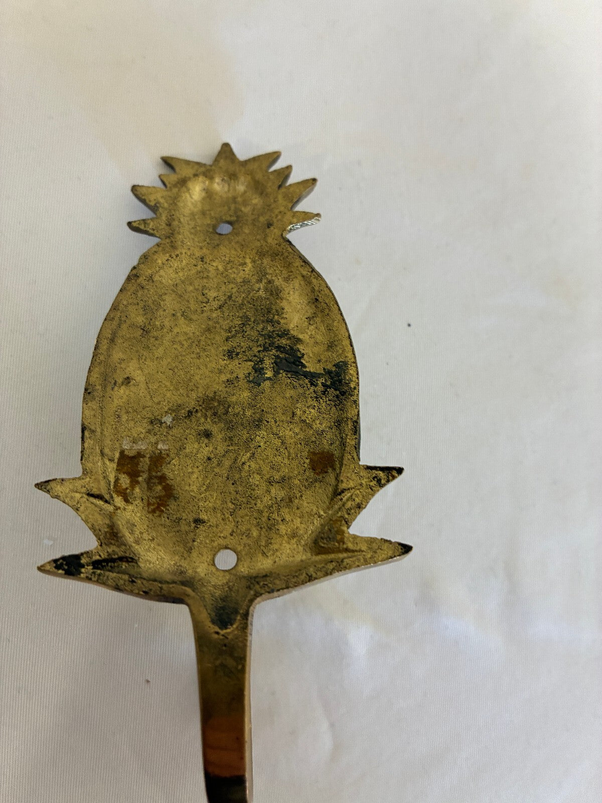 Vintage Solid Brass Pineapple Wall Hook