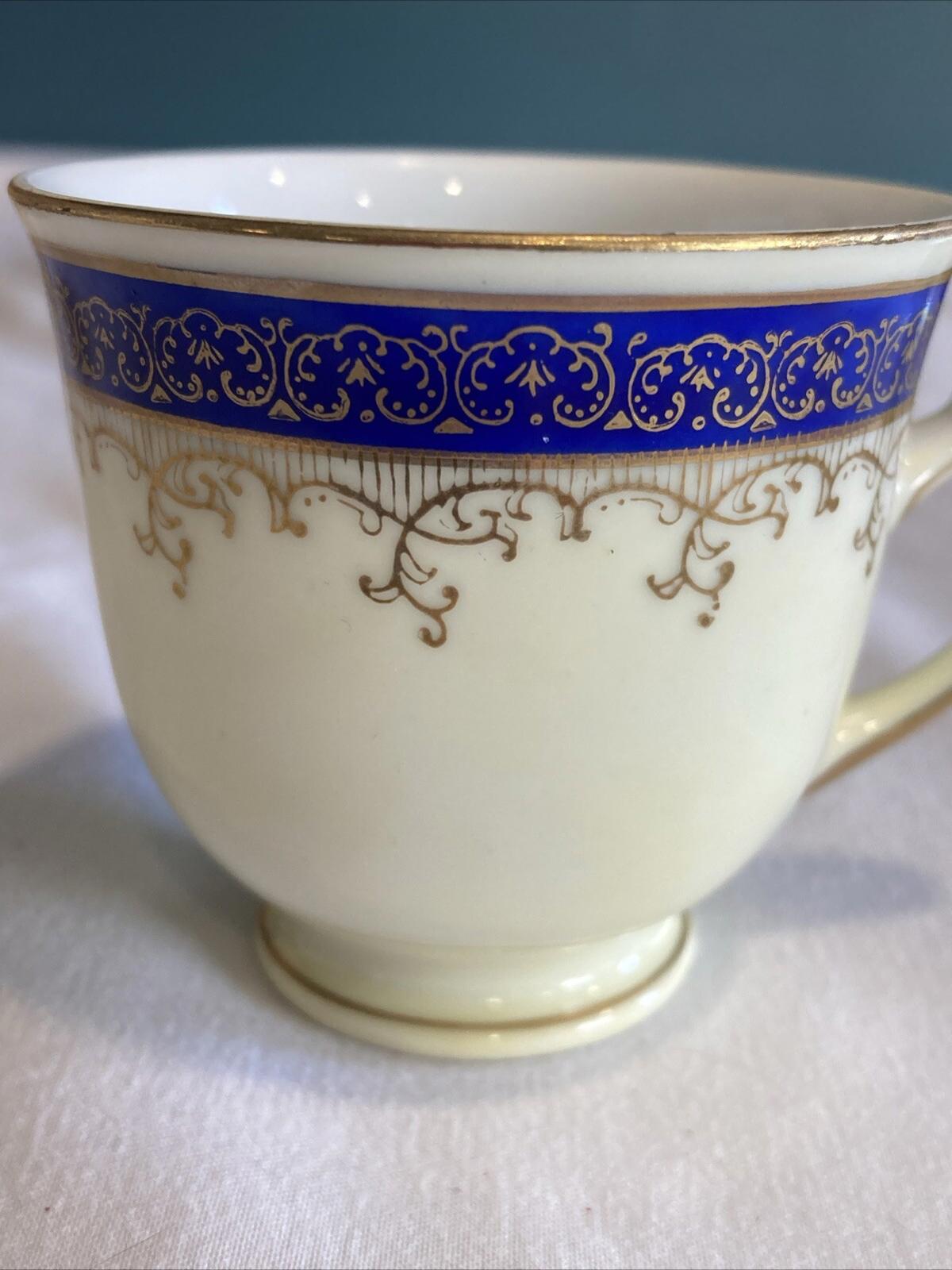 Regal China Demitasse Purple and Gold Tea Cup & Saucer