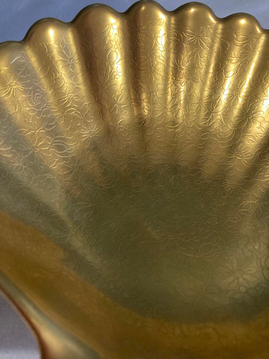Vintage Pickard Gold Seashell Dish