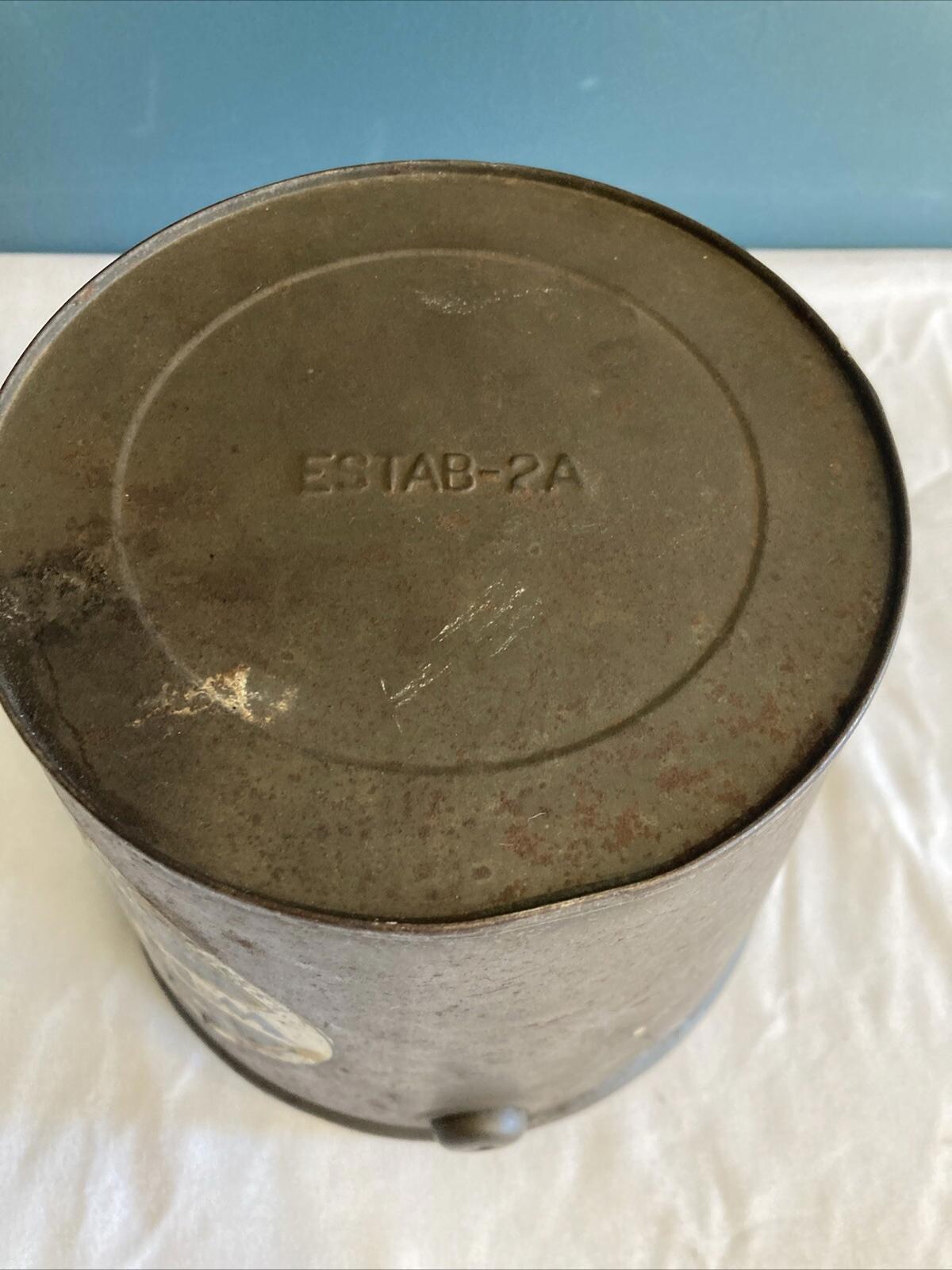 Vintage Armour's White Cloud Shortening Can – 4 Lb Metal Bucket