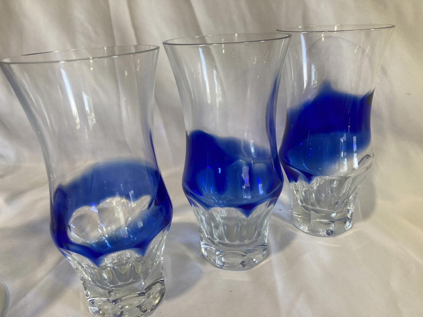Rare Chribska Cobalt Blue Decanter & Glasses Set – Vintage Czech Glassware
