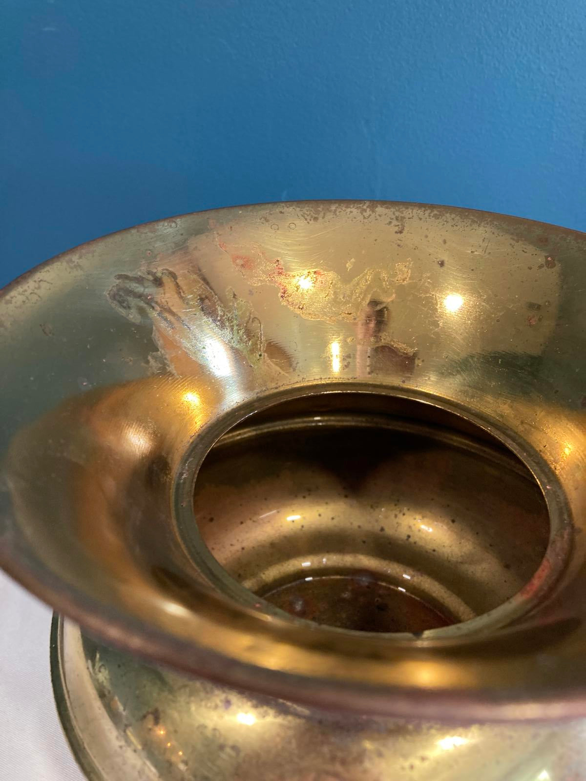 Vintage Solid Brass Spittoon by Norleans England