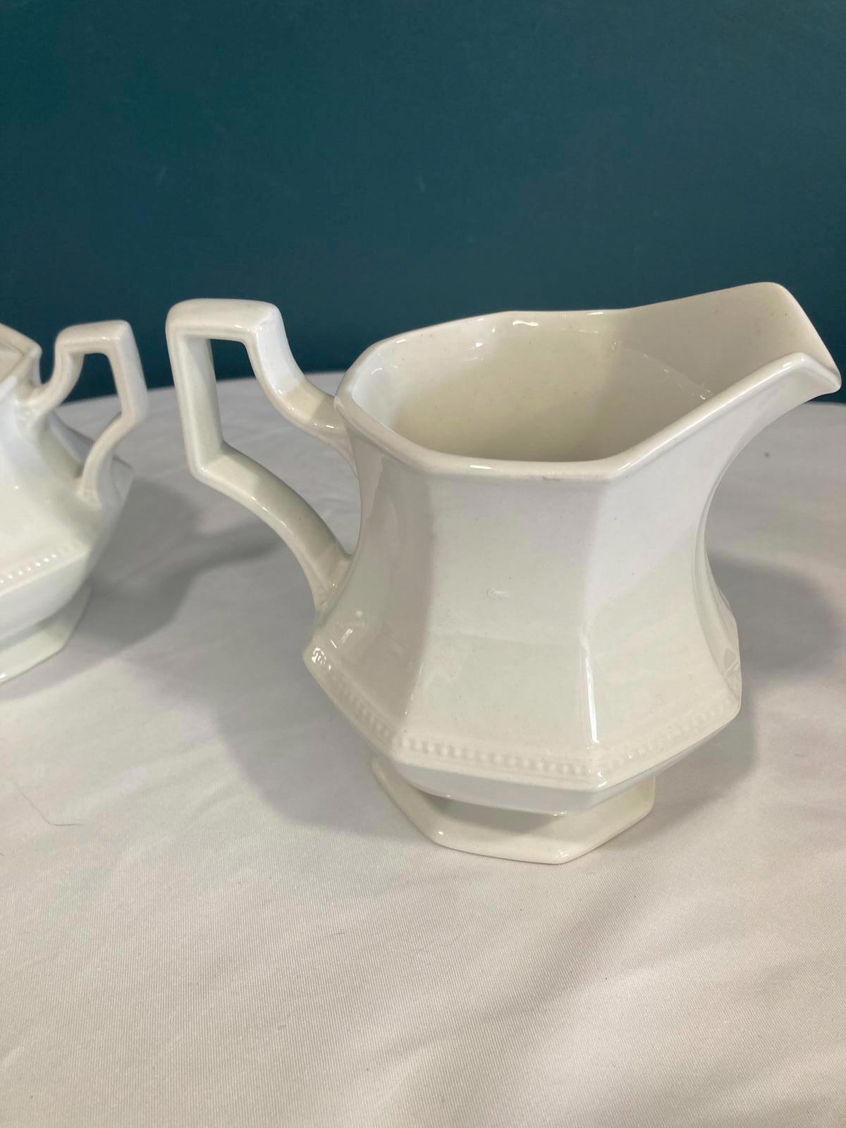Vintage Johnson Brothers England Ironstone Cream and Sugar