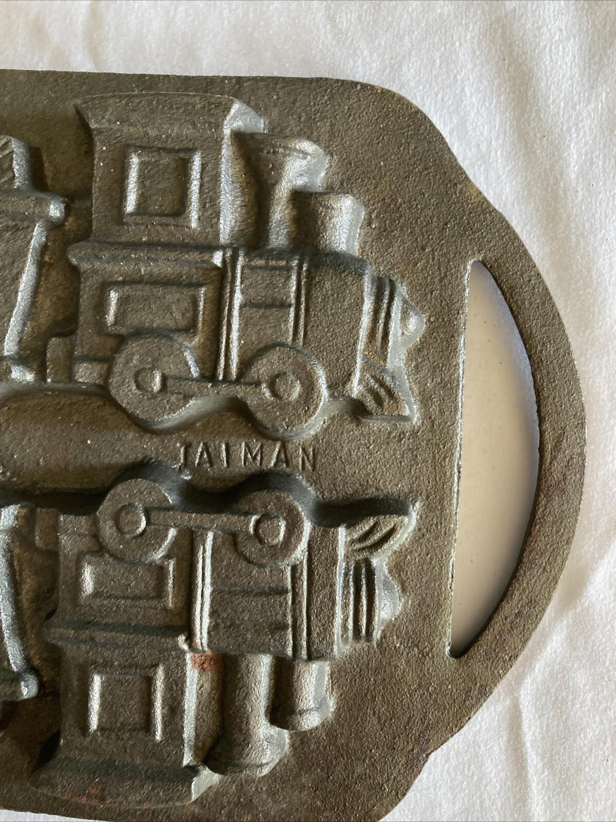 Vintage Cast Iron Heavy Train Set Candy Chocolate Cookie 3D Mold