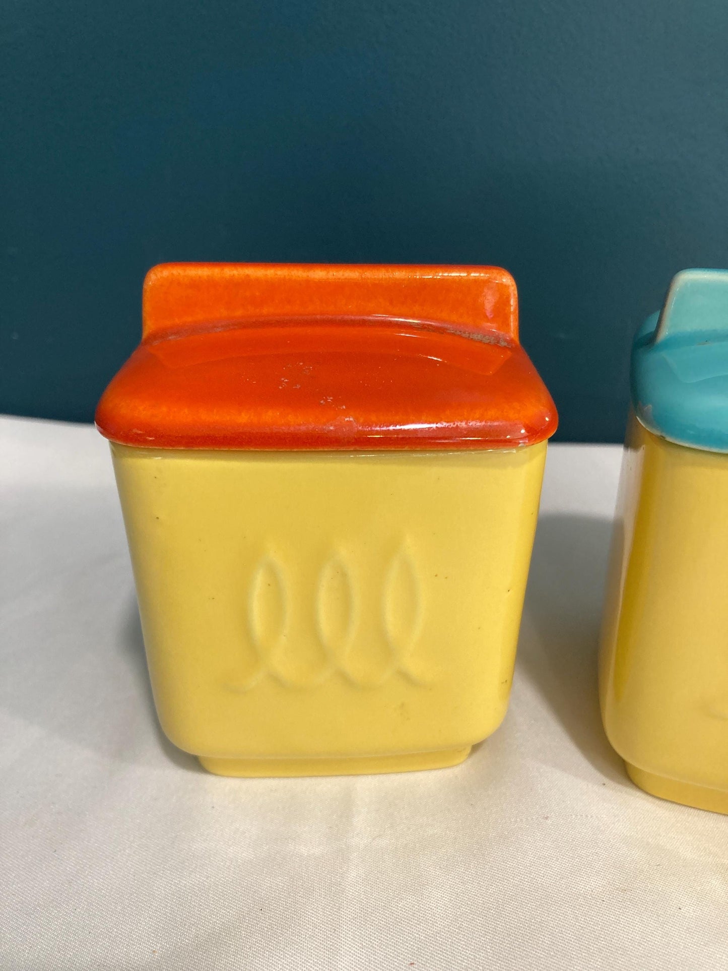 Vintage Franciscan Pottery Jam Jars, Set of 2