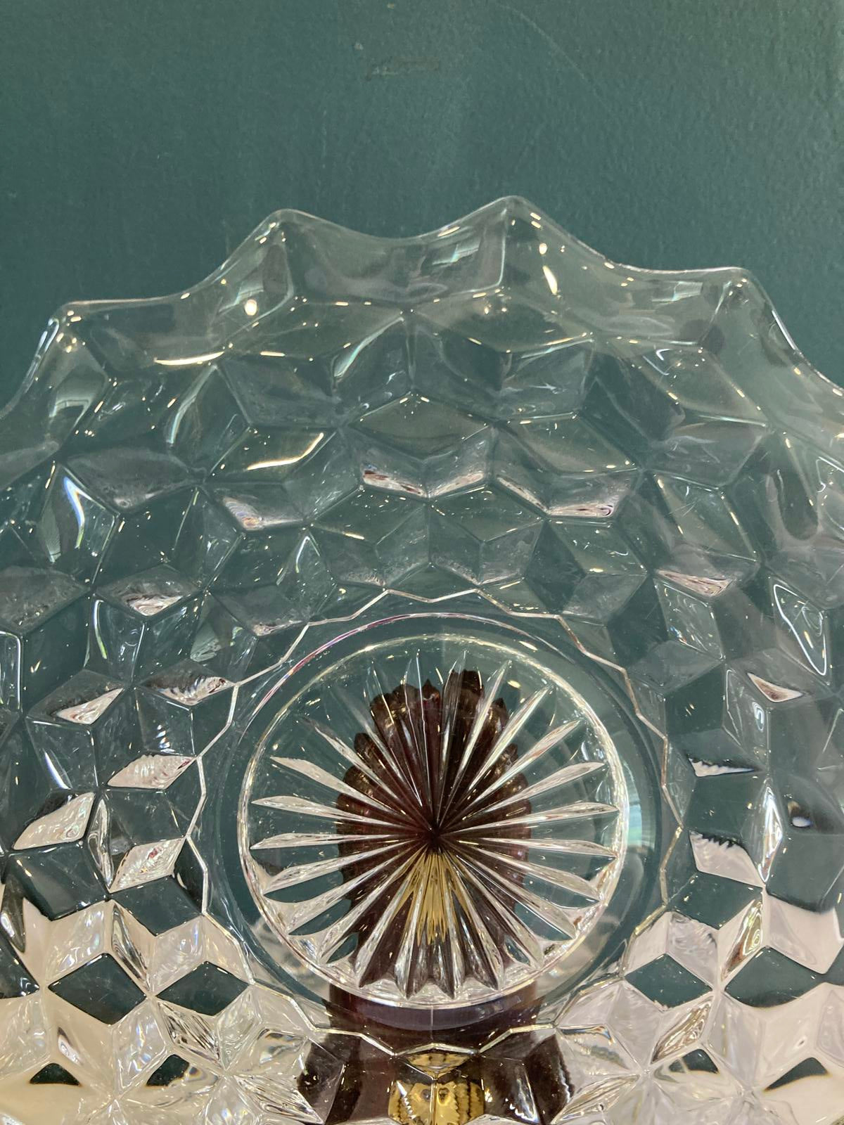Fostoria Cubist Glass Salad Plates , Set of 4