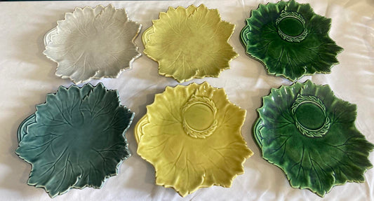 Vintage Woodfield by Steubenville Leaf Plates Set of 6
