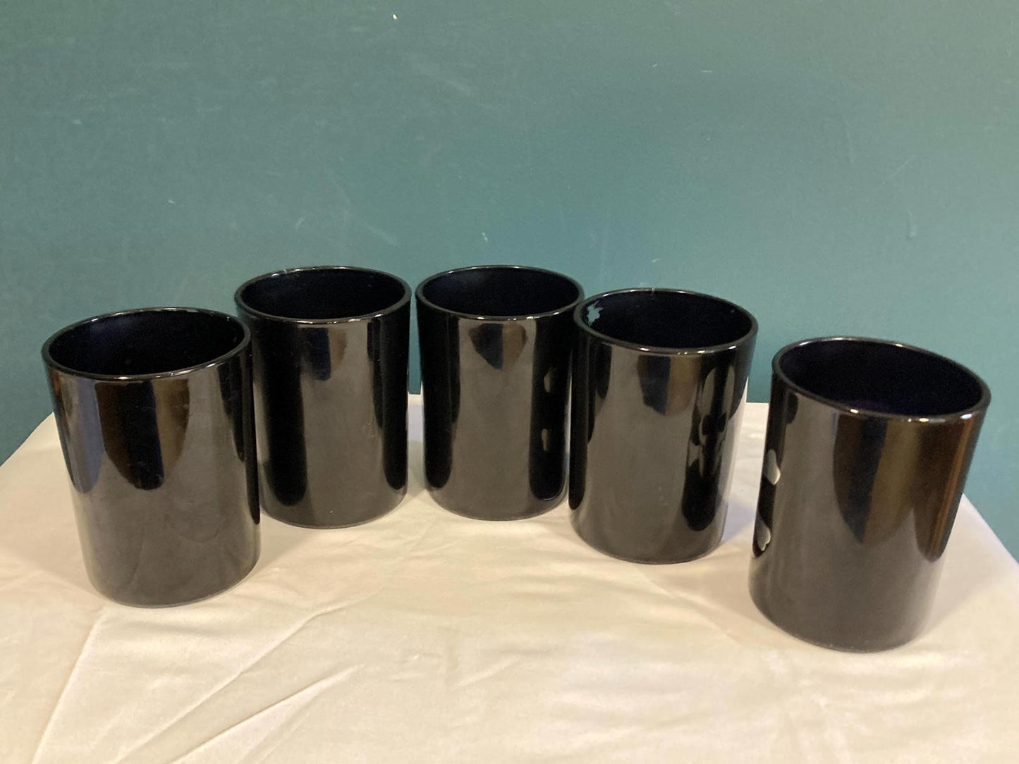 Vintage Skull and Crossbones Double Old Fashioned Glasses, Set of 5