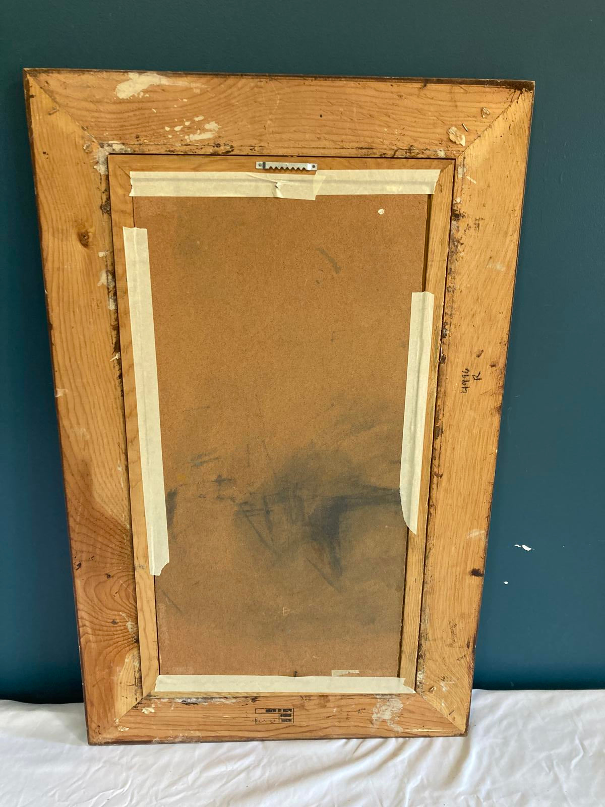 Vintage Sunflower Oil Painting in Carved Frame | Rustic Wall Art | Vintage Finds