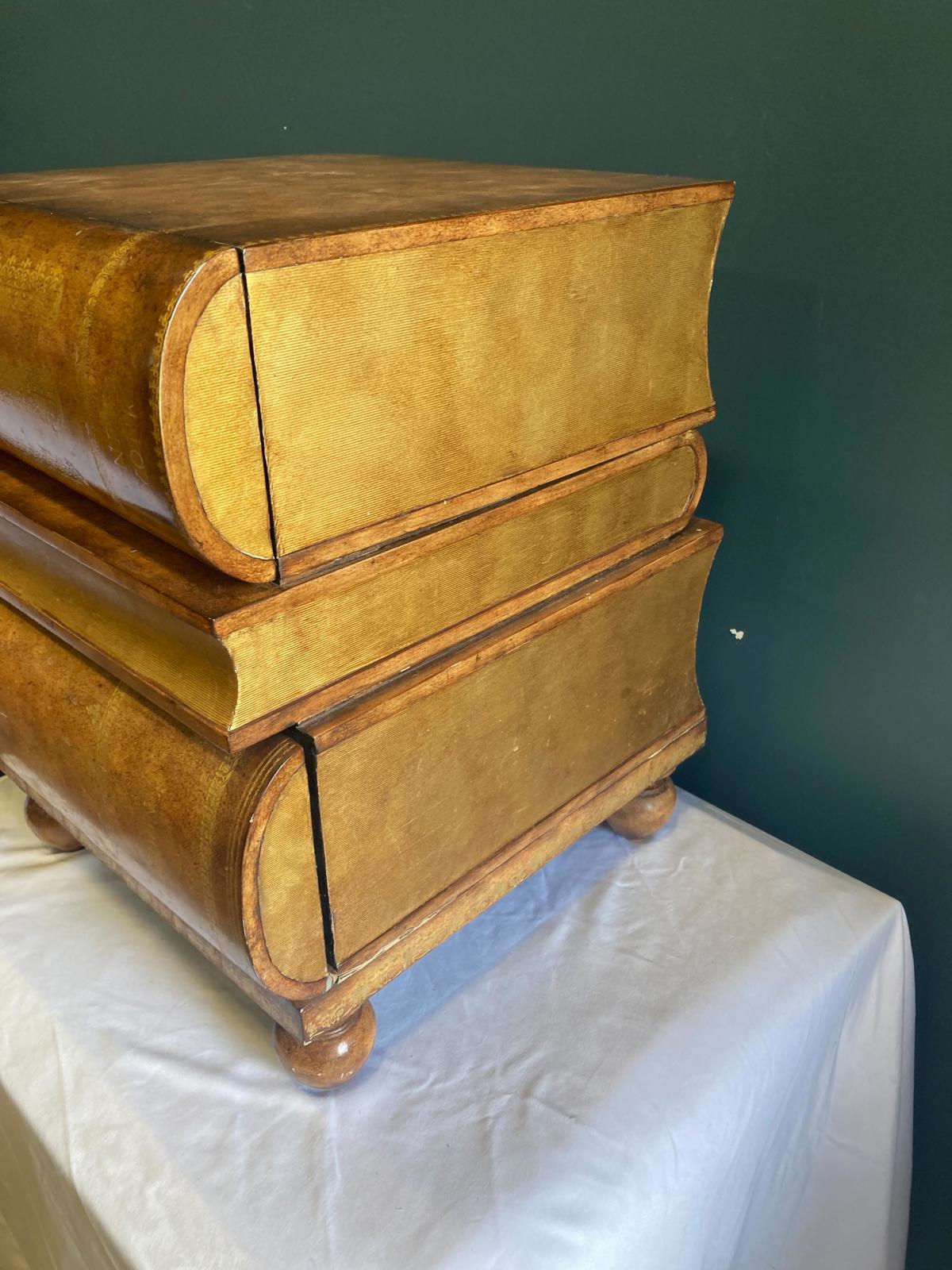 Maitland-Smith Stacked Books Side Table