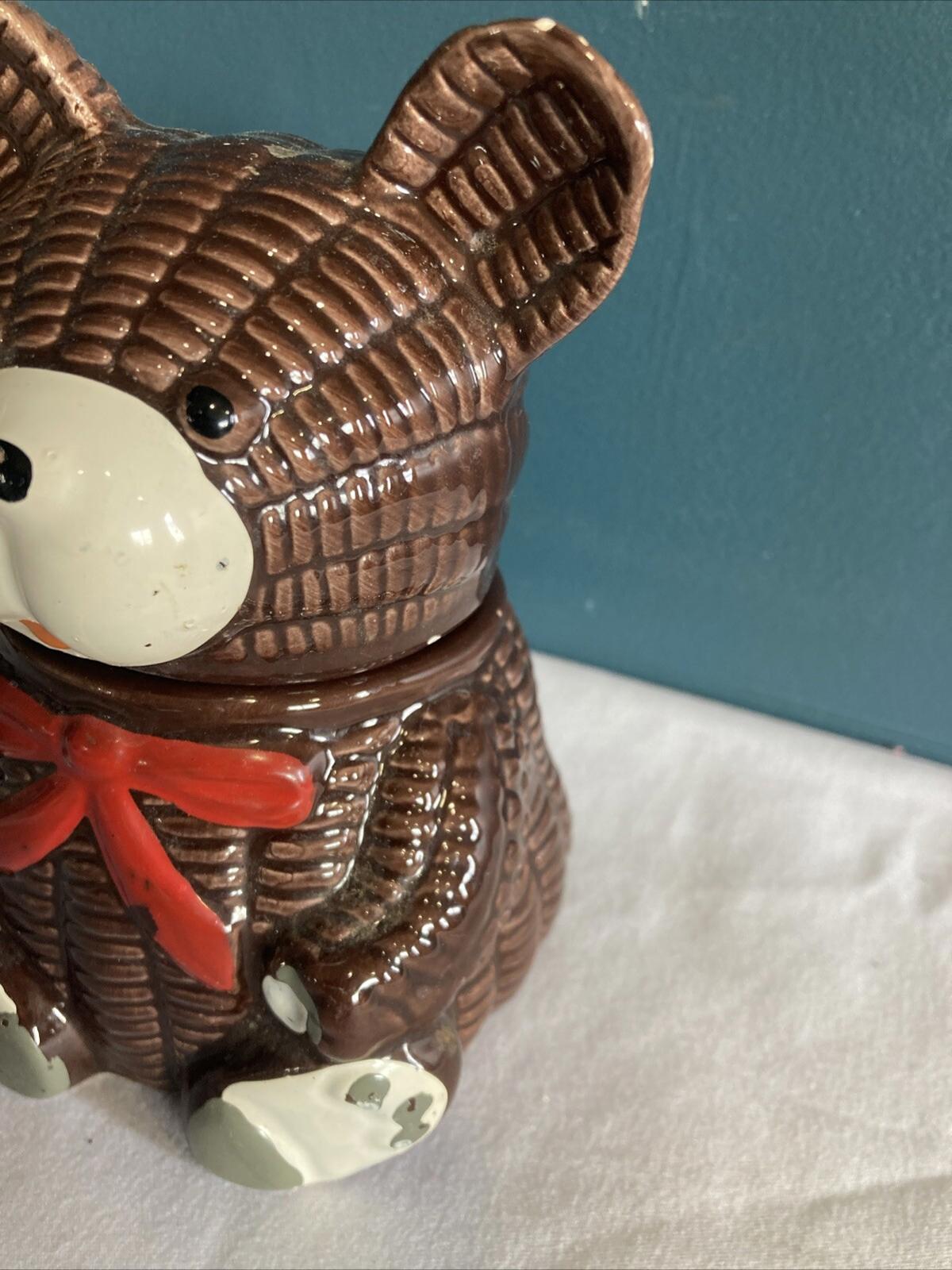 Otigiri Ceramic Brown Bear Jelly or Honey Jar