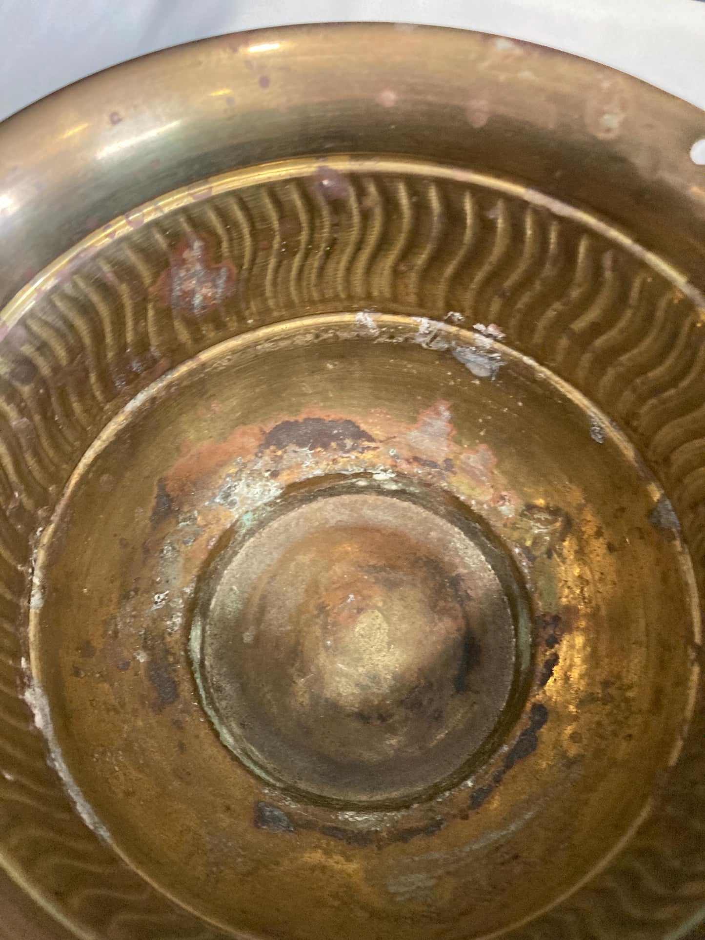 Vintage Brass Planters, Set of 2