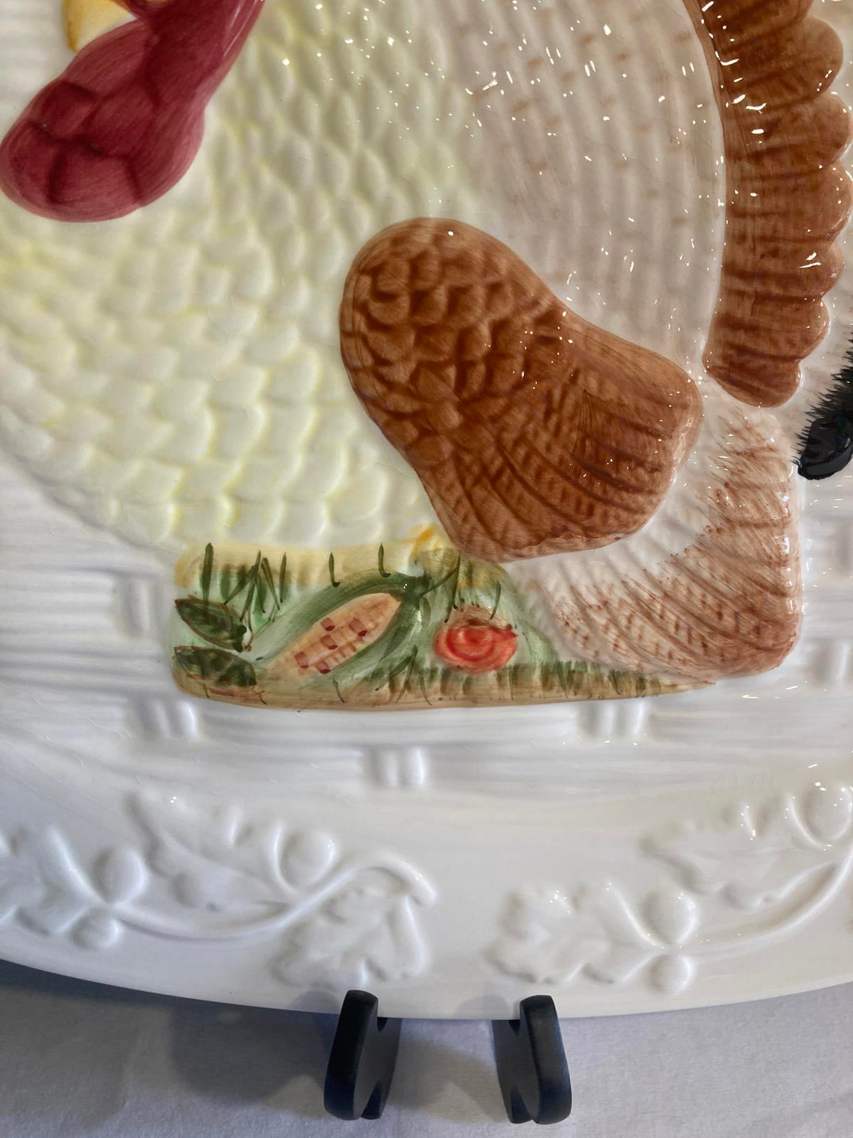 Vintage Turkey Oval Serving Platter – Thanksgiving Tableware Vintage Finds