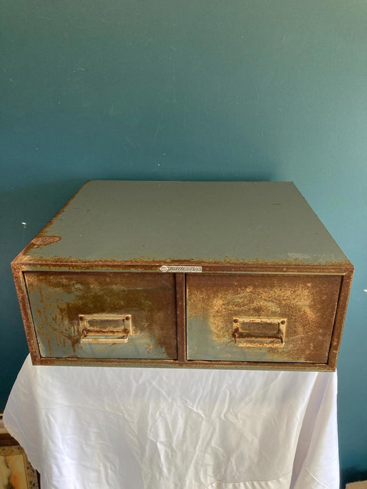 Mid-Century Steelmaster Index Card Filing Drawer Cabinet