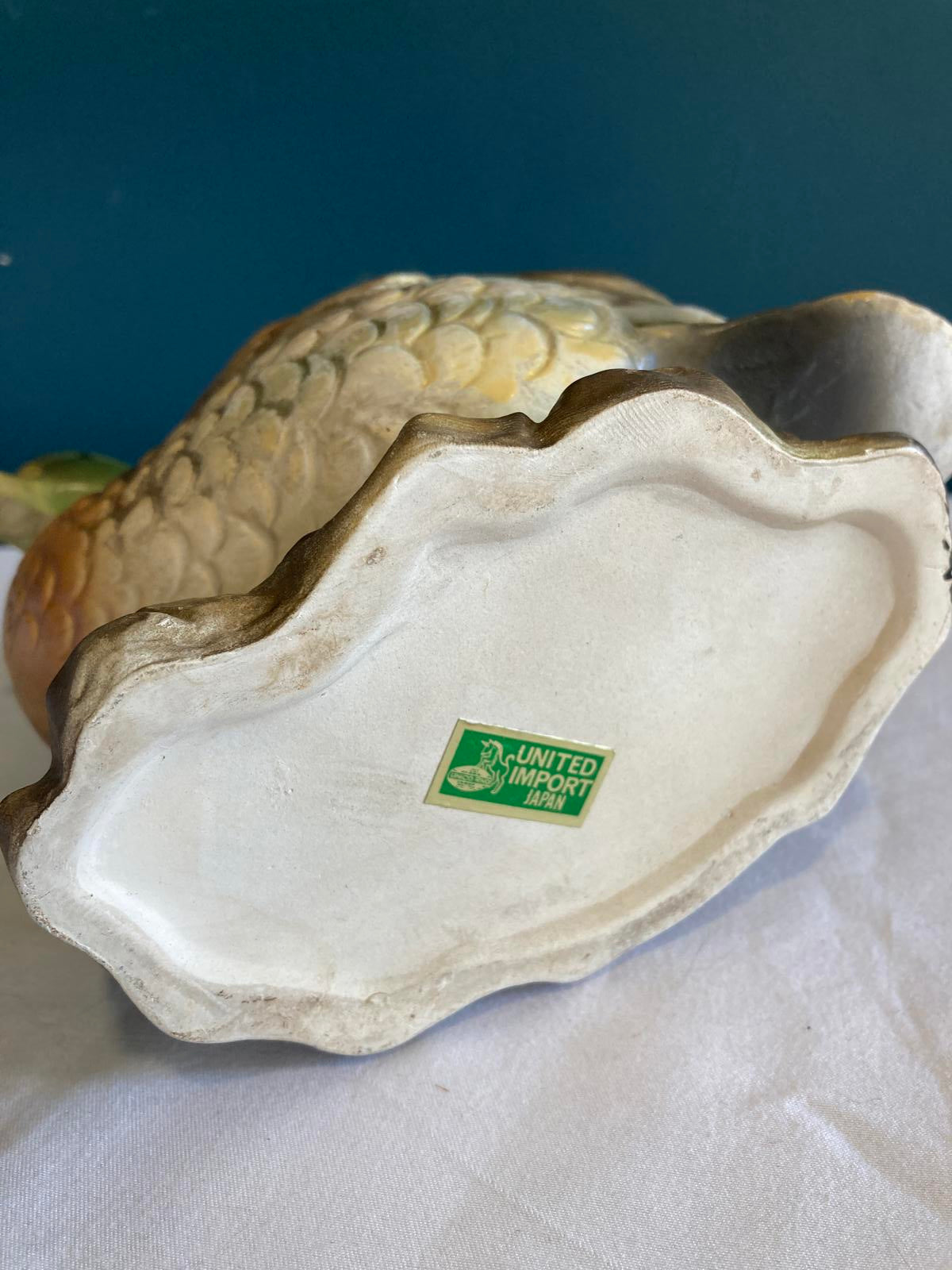 Vintage Painted Ceramic Duck Planter