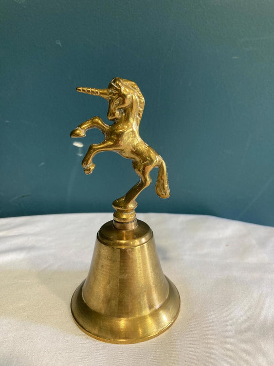 Solid Brass Unicorn Bell