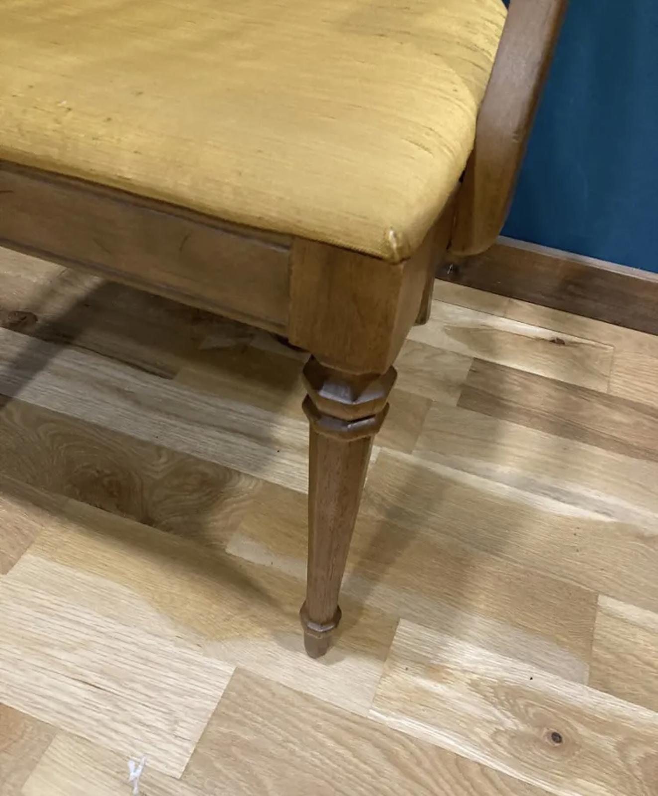 Vintage Drexel Cane Back Armchair | Upholstered Wood Accent Chair |Vintage Finds