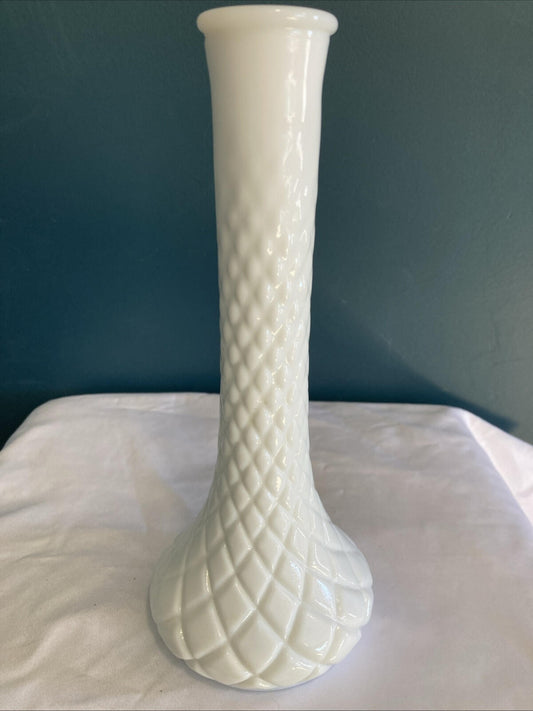 Vintage Hoosier Milk Glass Bud Vase Farmhouse Cottagecore Decor