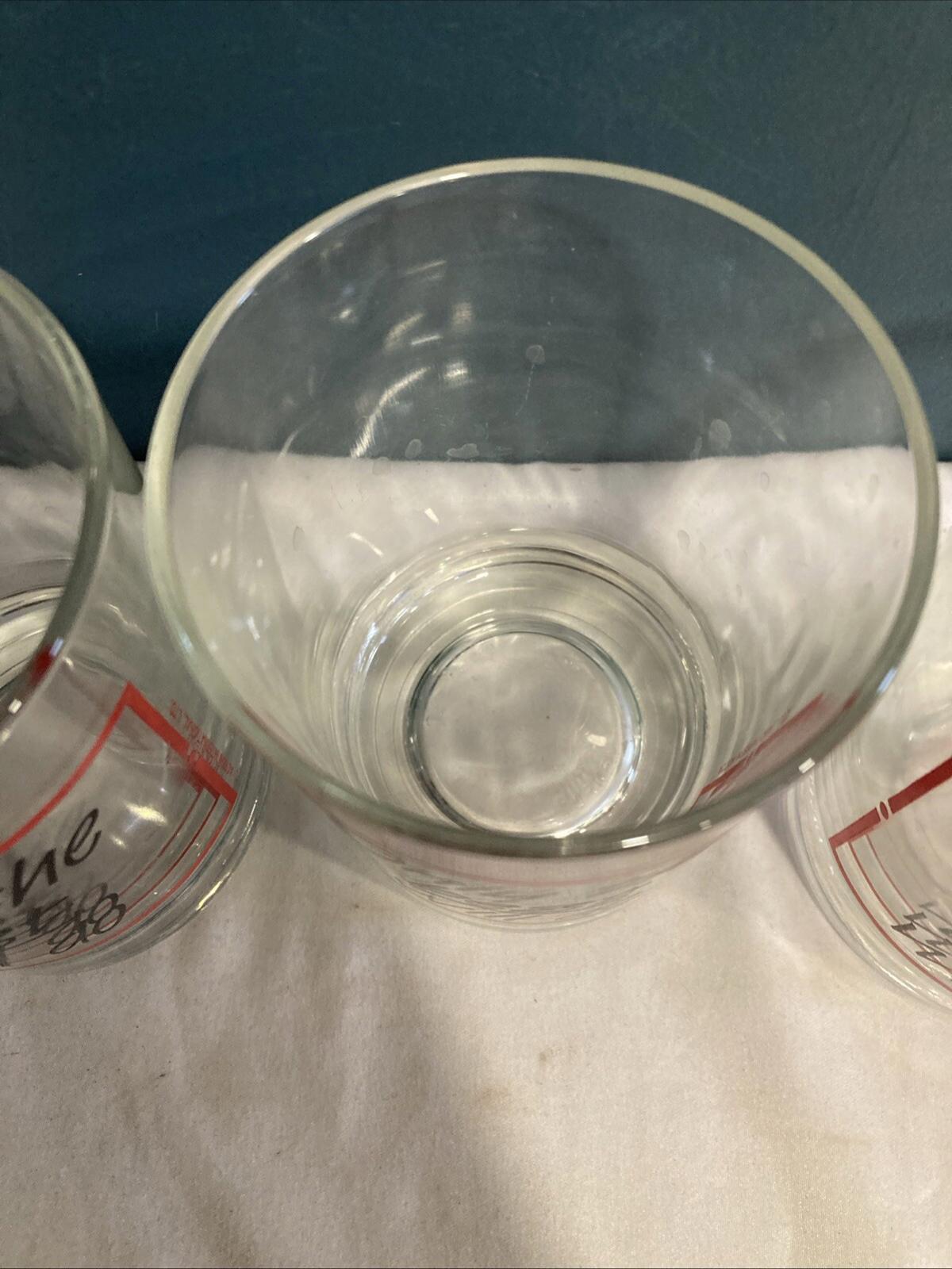 3 Vintage Midcentury Lowball Barware Glasses-“Only The Best Will Do”