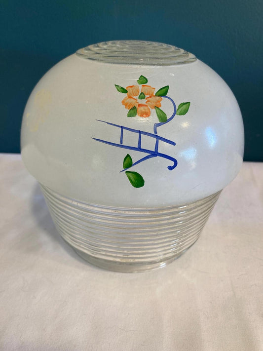 Vintage Light Sconce with Painted Details
