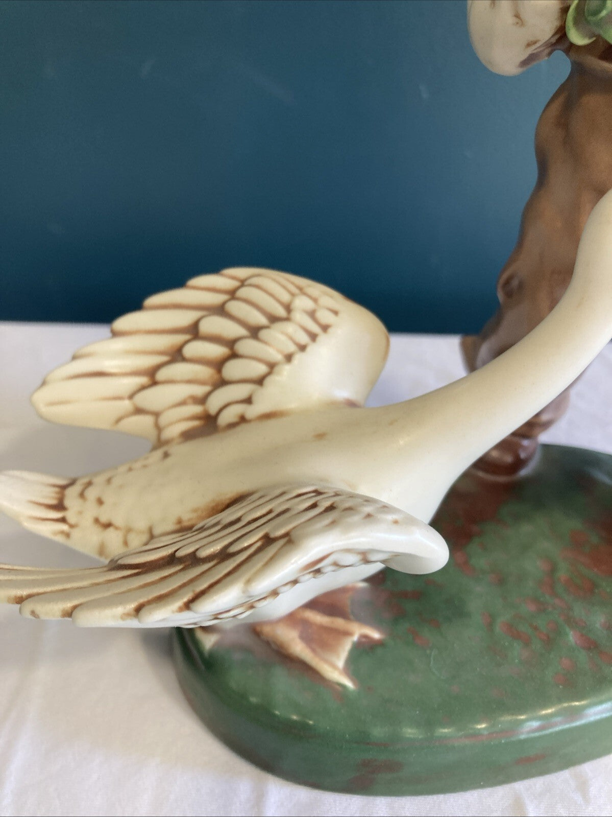 Vintage Boy with Goose Holland Figurine Mold
